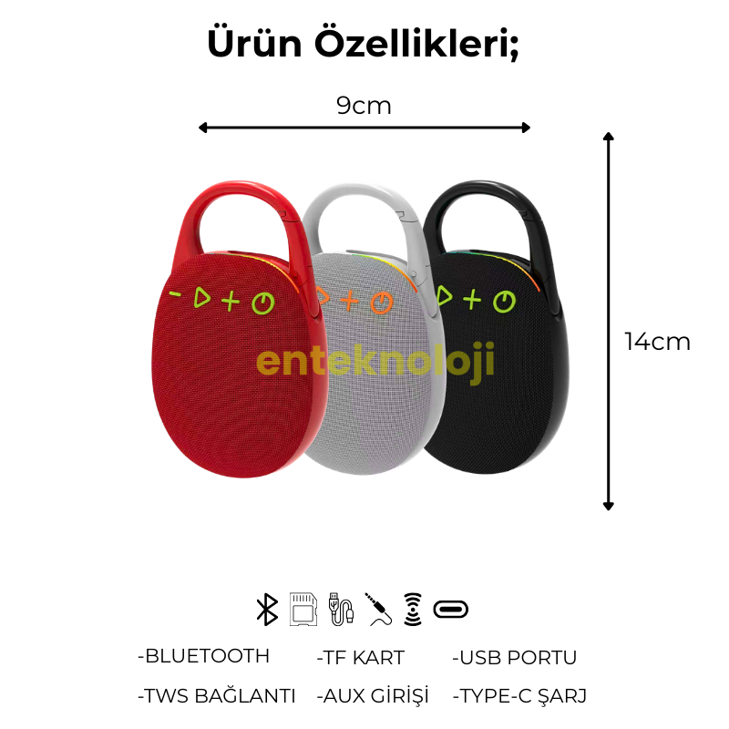 Hook Bluetooth Hoparlör HX-SP-M5