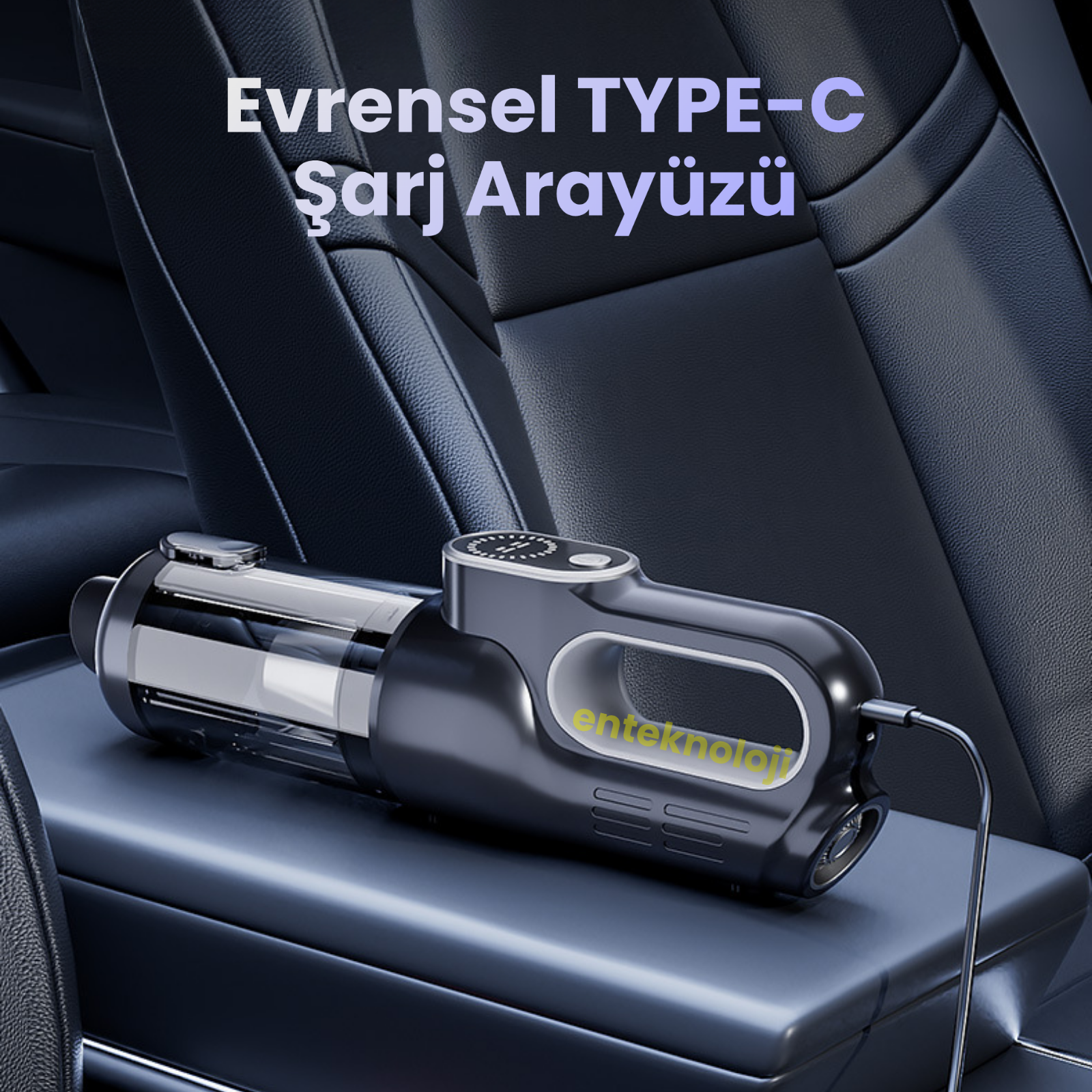 Harvox Araç İçi Süpürgesi ST-126 Plus (Gri - Siyah)