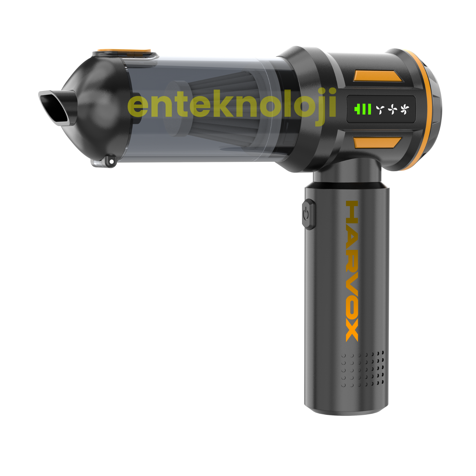 Harvox Araç İçi Süpürgesi HXVC-003 (Sarı - Siyah)