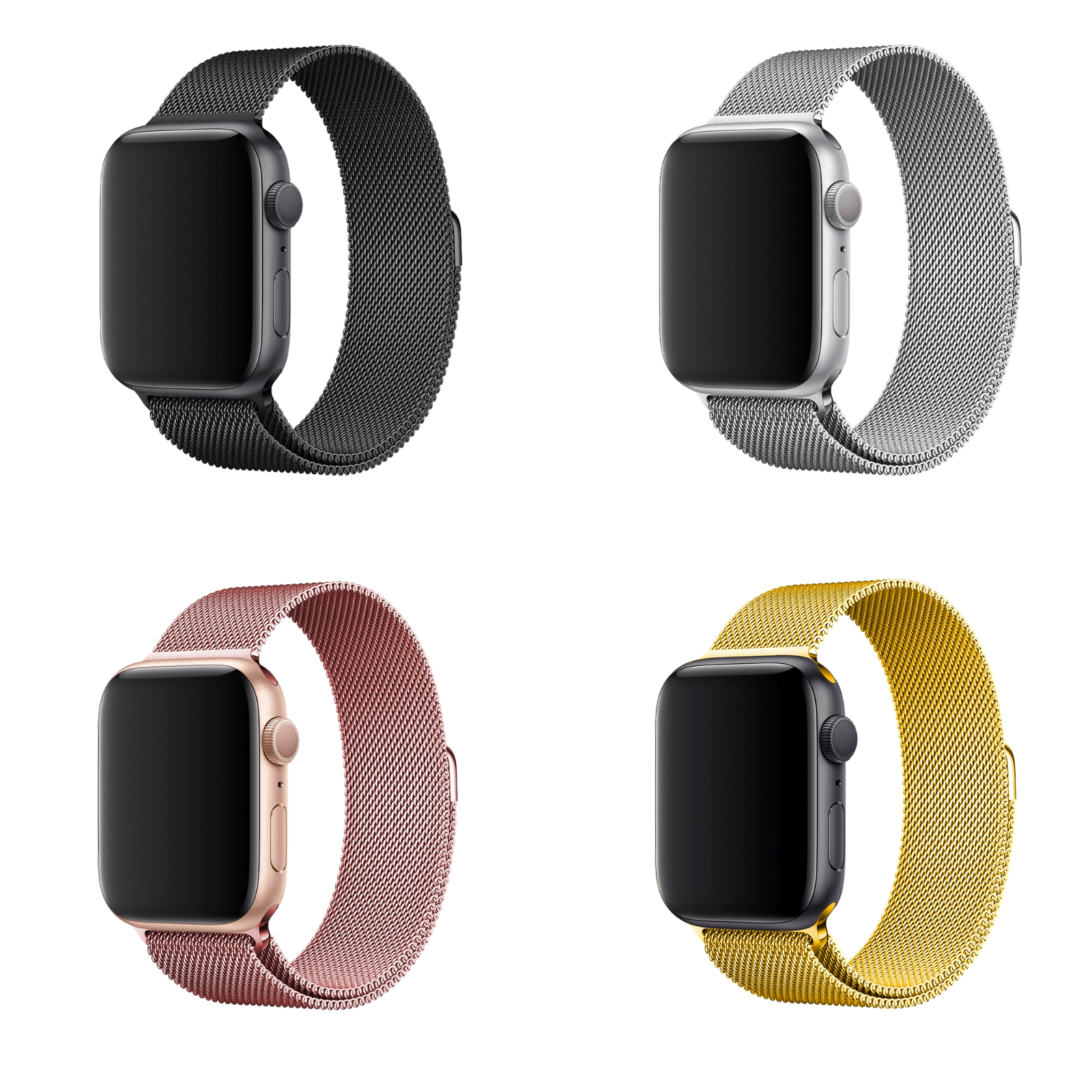 Apple Watch Uyumlu Hasır Metal Kordonlar