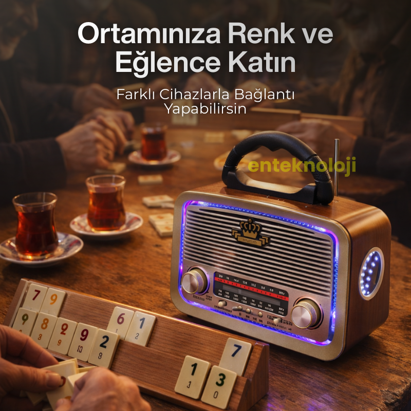 Nostaljik Bluetooth Hoparlör HX-SP-NR01