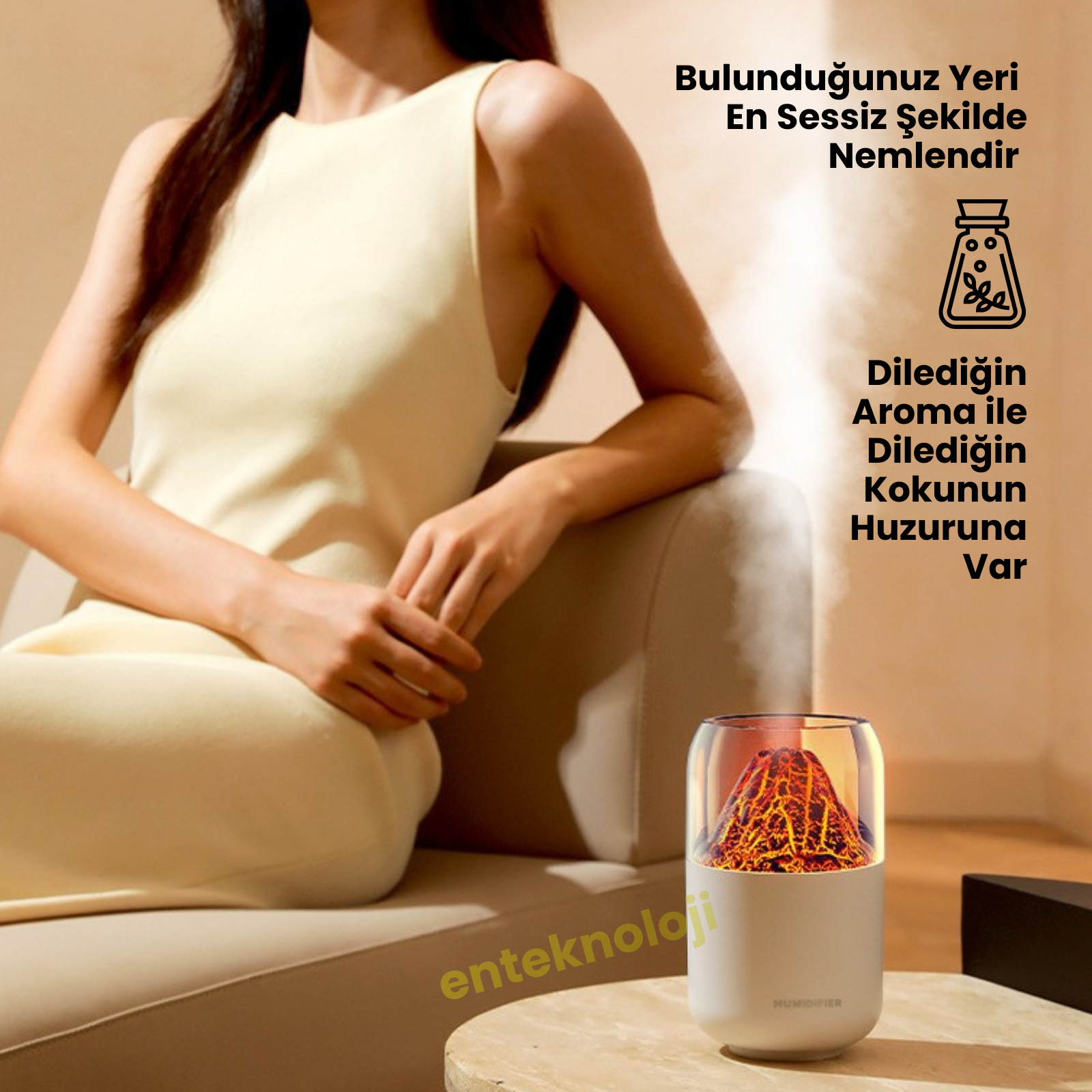 Volkanik Hava Nemlendirici Humidifier