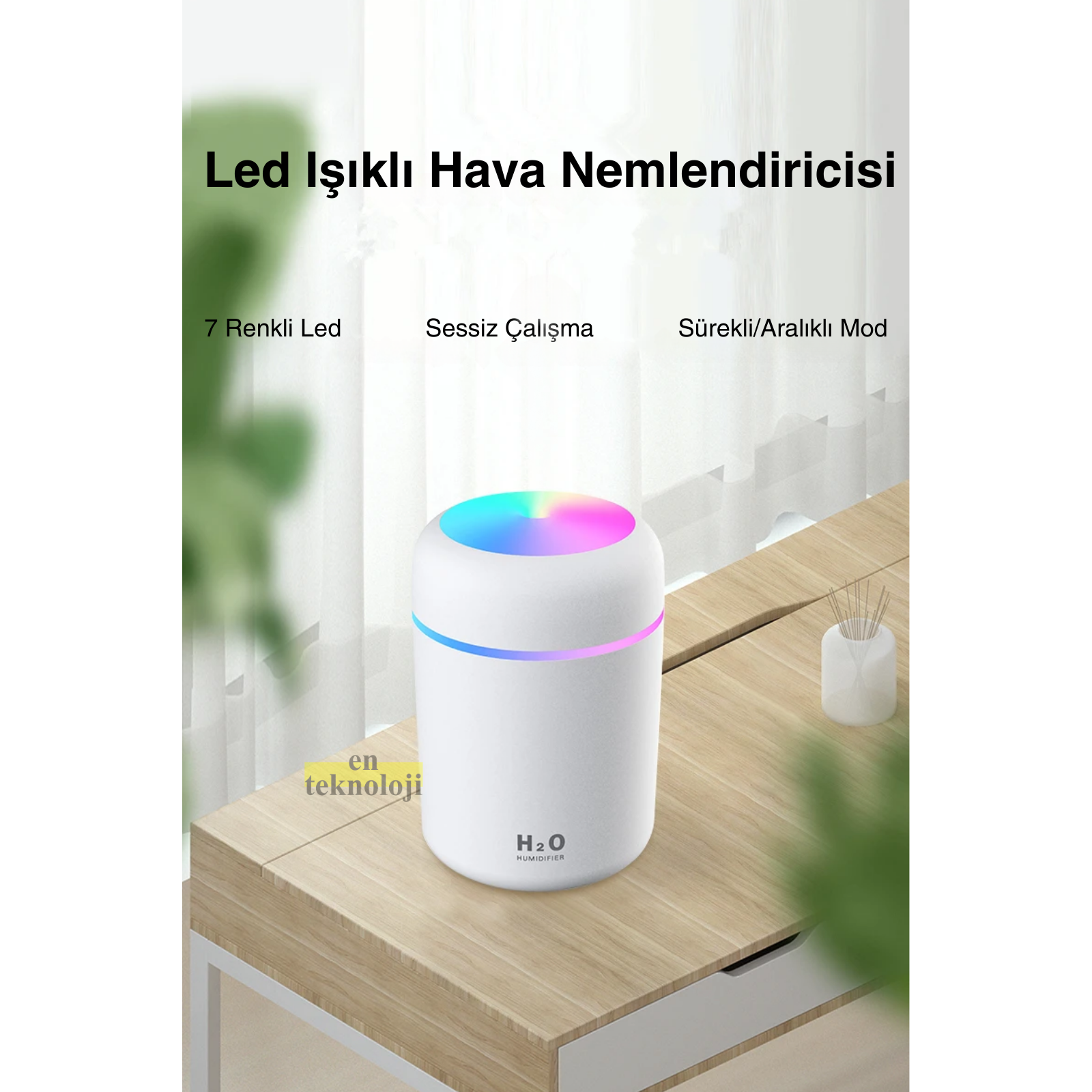 Ledli Ultrasonik Humidifier Hava Nemlendirici