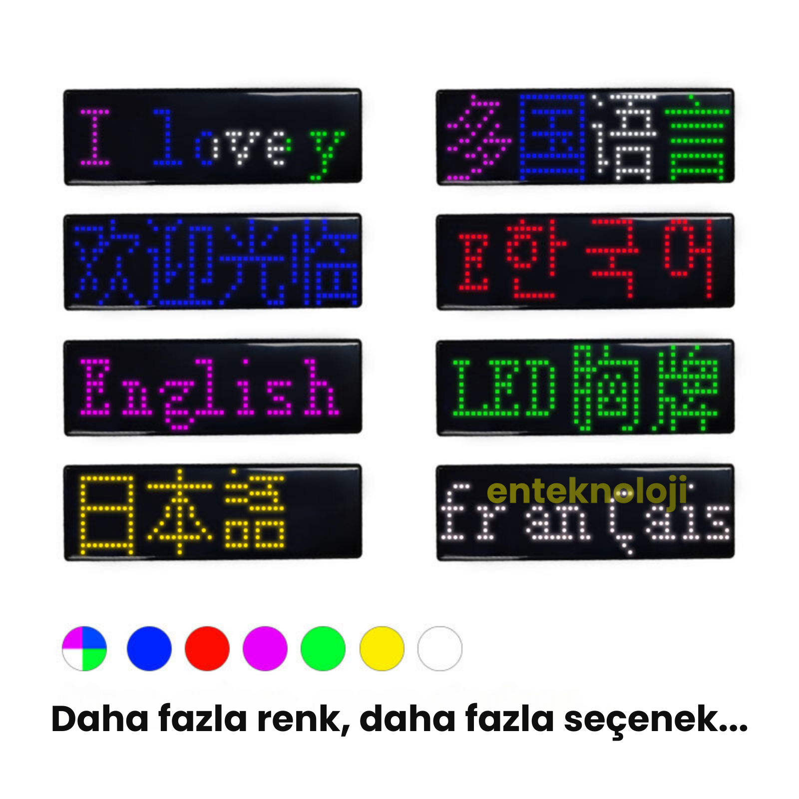 Ledli Yaka Kartı (9x3cm)