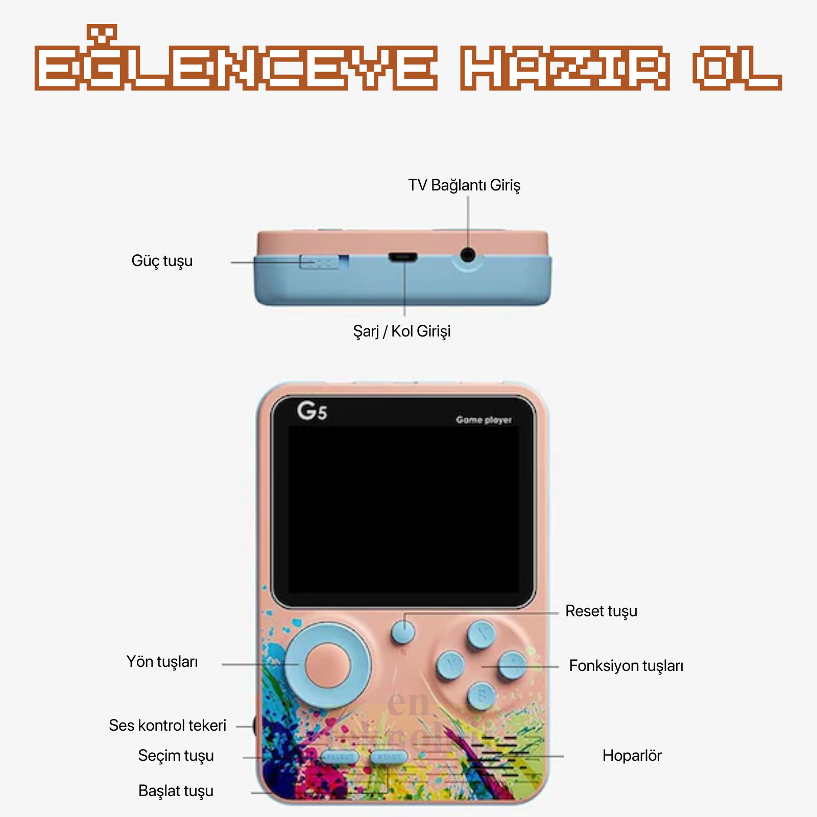 Retro Atari Mini Oyun Konsolu