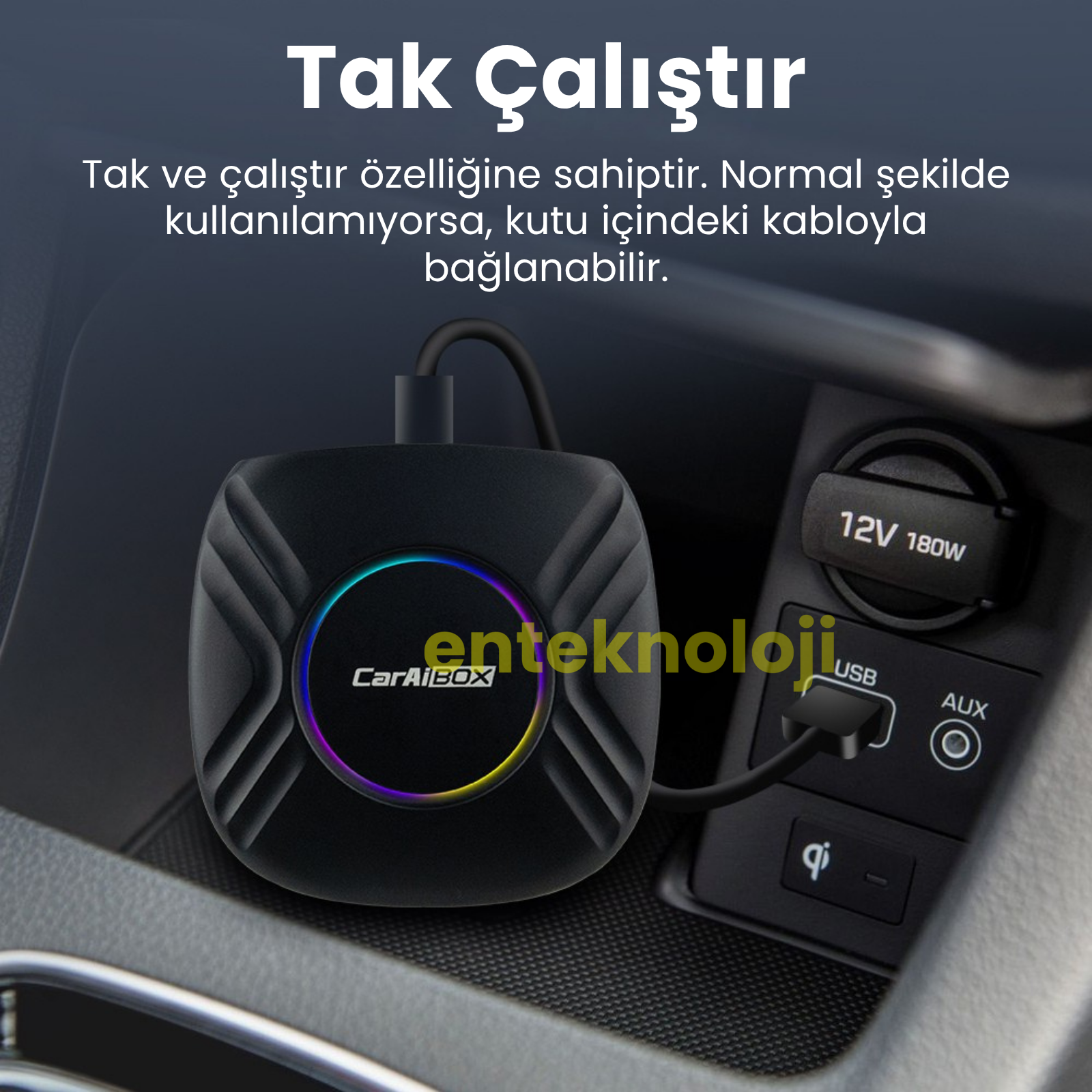 GT05 CarAiBOX Carplay Dönüştürücü