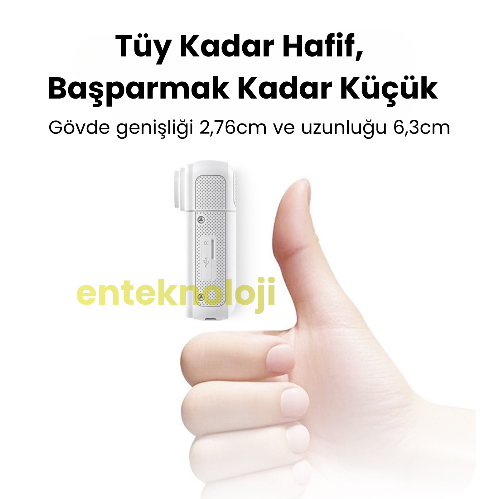 Thumb POV 1080p Aksiyon Kamerası (Manyetik Kolyeli)