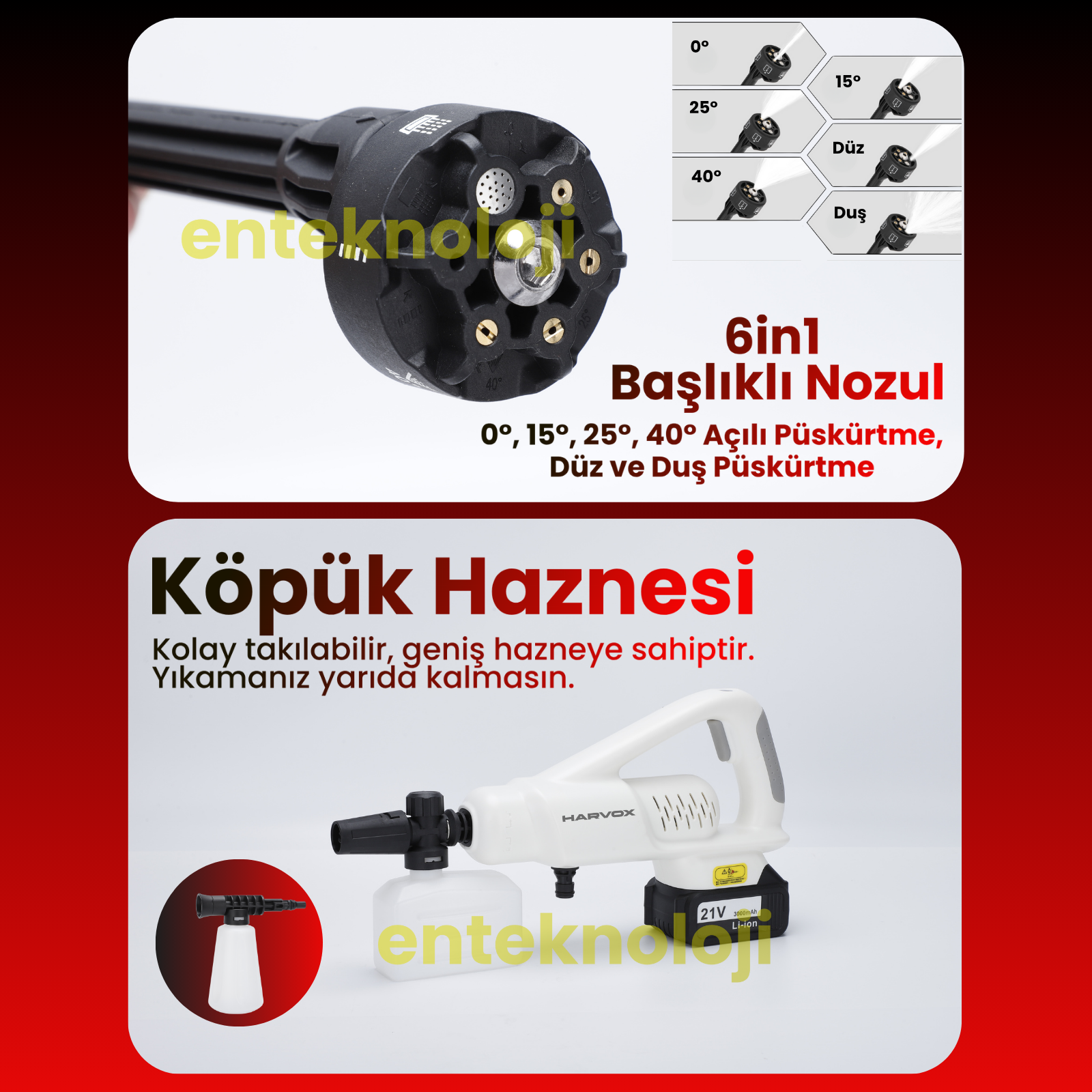 Harvox HX-4000 Yüksek Basınçlı Araç Yıkama Makinesi