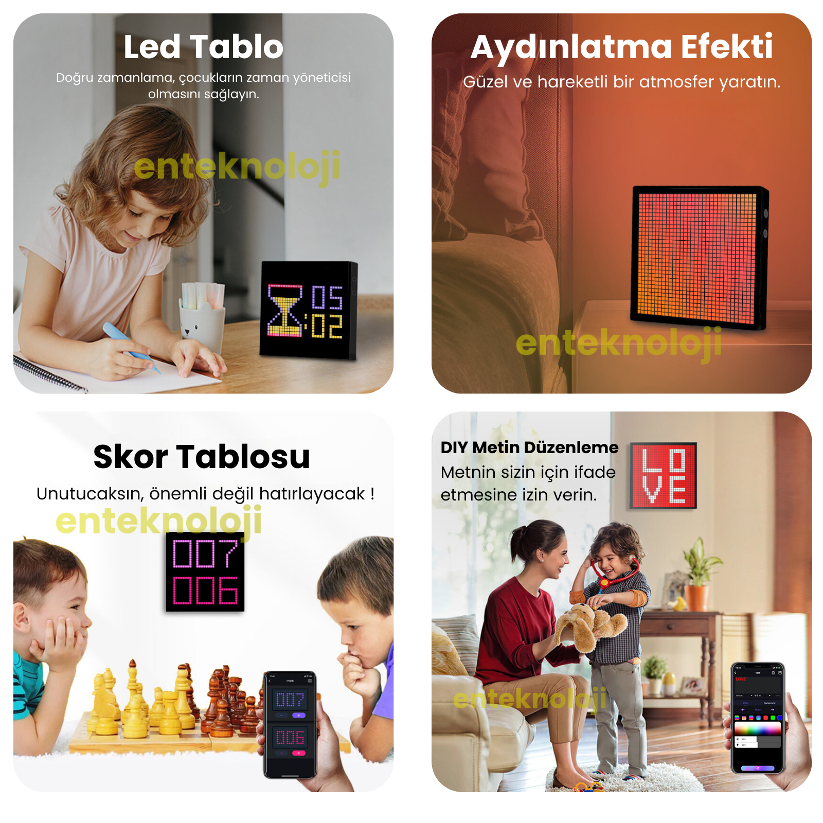 Led Pixel Tablo (20x20cm)