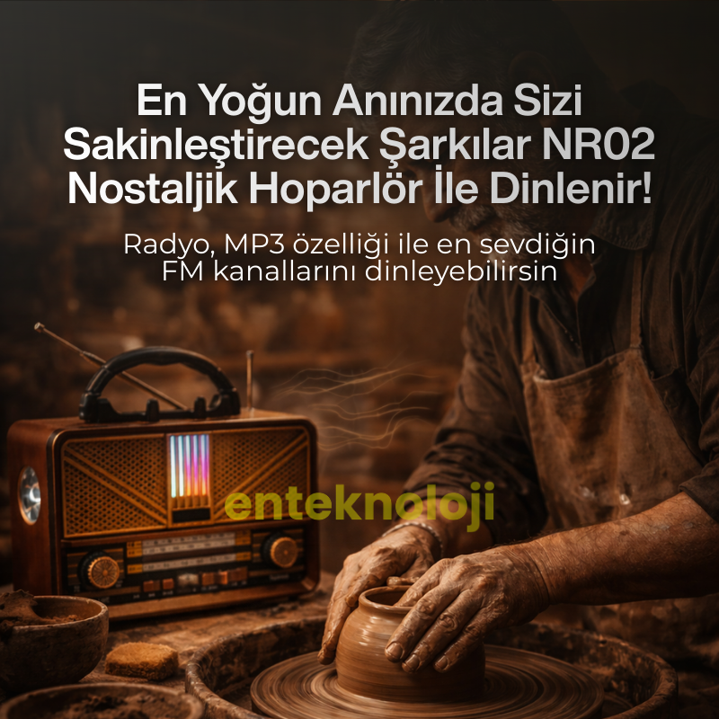 Nostaljik Bluetooth Hoparlör HX-SP-NR02