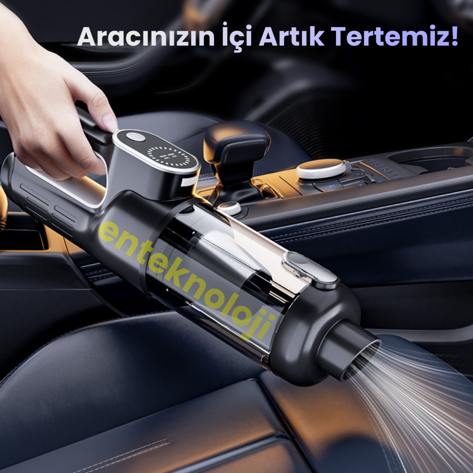 Harvox Araç İçi Süpürgesi ST-126 Plus (Gri - Siyah)