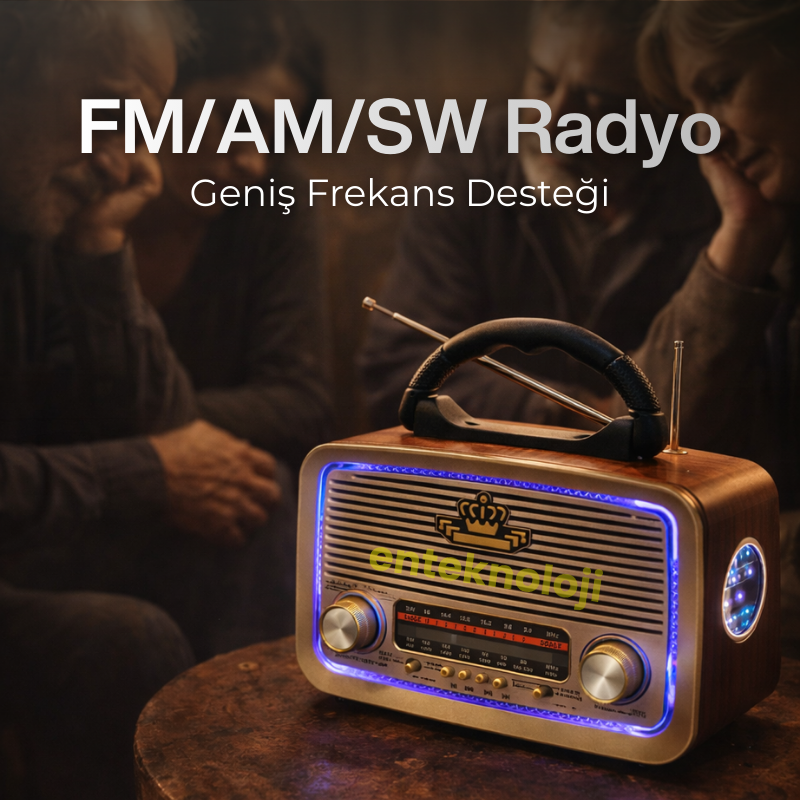 Nostaljik Bluetooth Hoparlör HX-SP-NR01