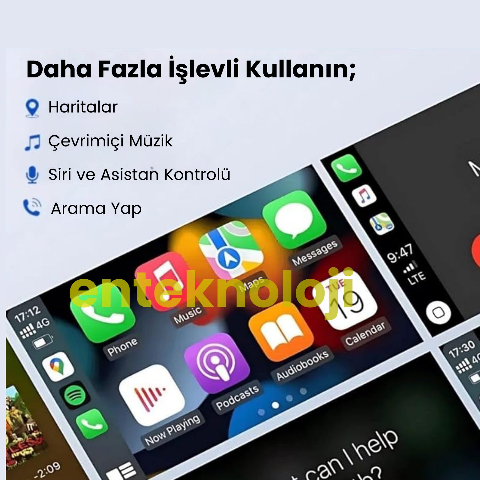 TAB06 2in1 Usb Araç İçi Carplay