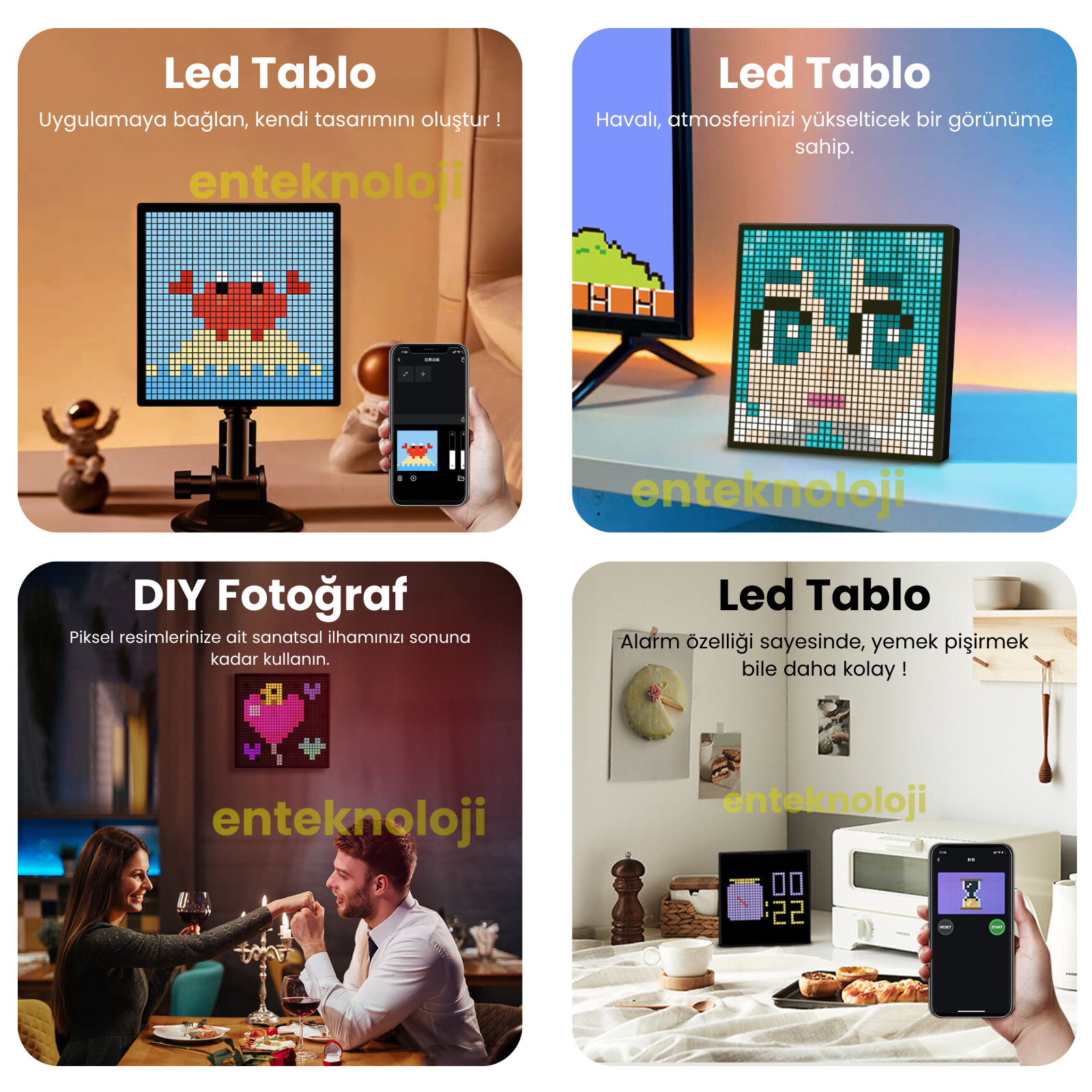 Led Pixel Tablo (20x20cm)