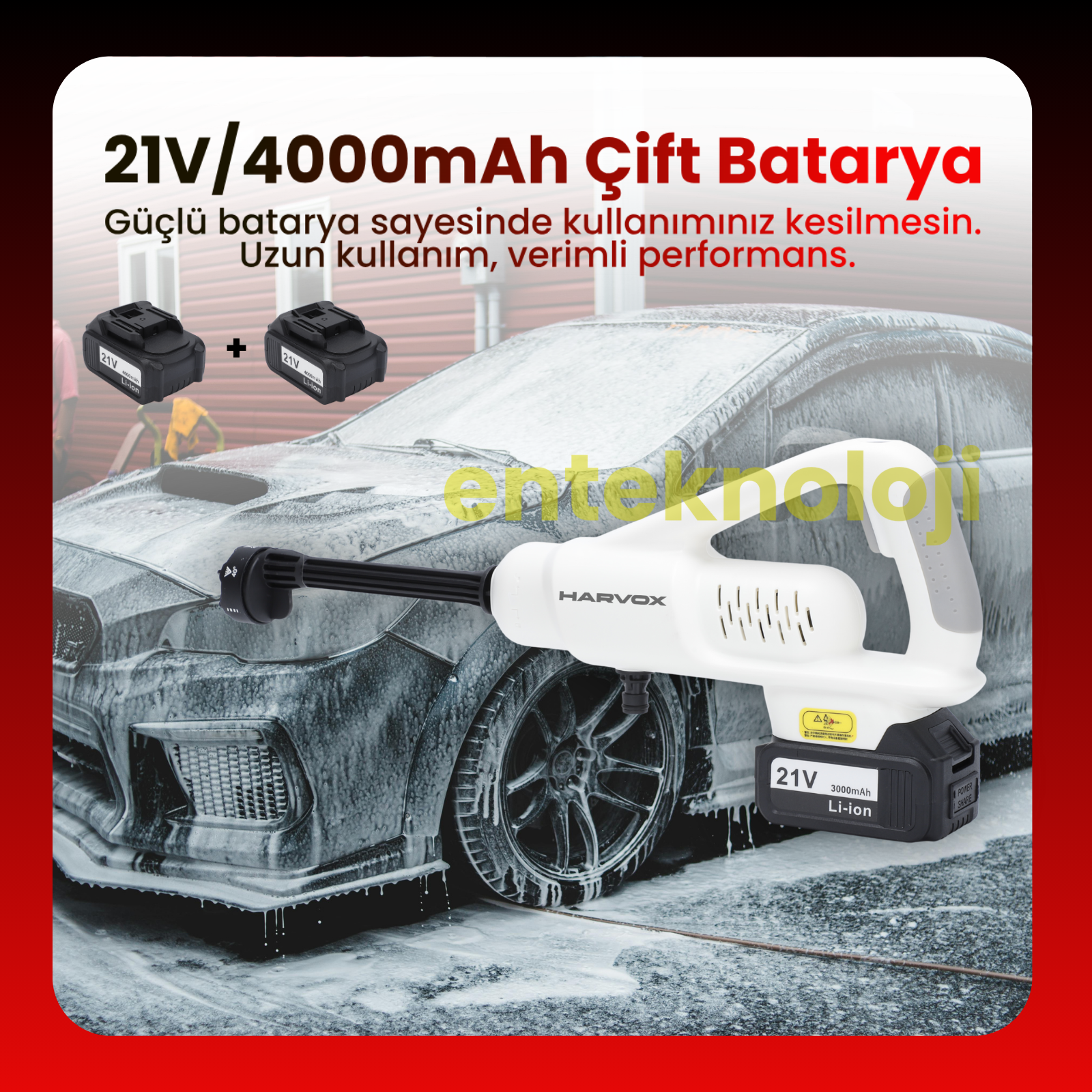 Harvox HX-4000 Yüksek Basınçlı Araç Yıkama Makinesi