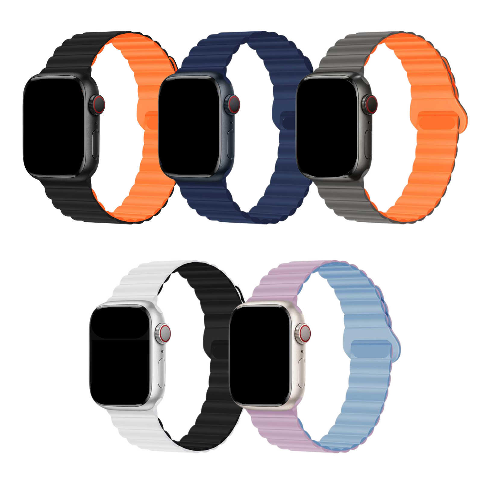 Apple Watch Uyumlu Manyetik Silikon Loop Kordonlar