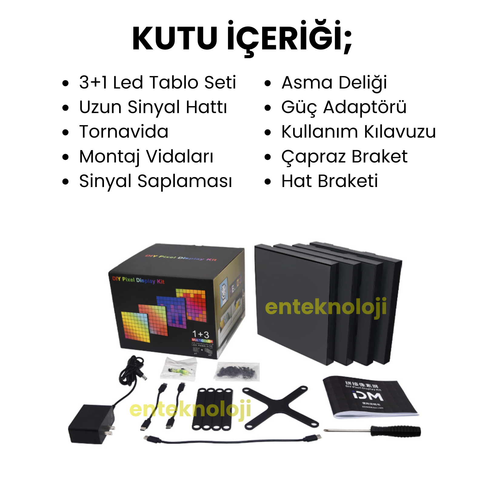 Led Pixel 3+1 Tablo (40x40cm)