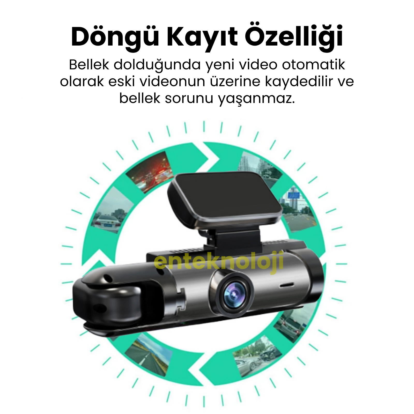 Araç İçi Hd Kamera 2 Kameralı M8-D8