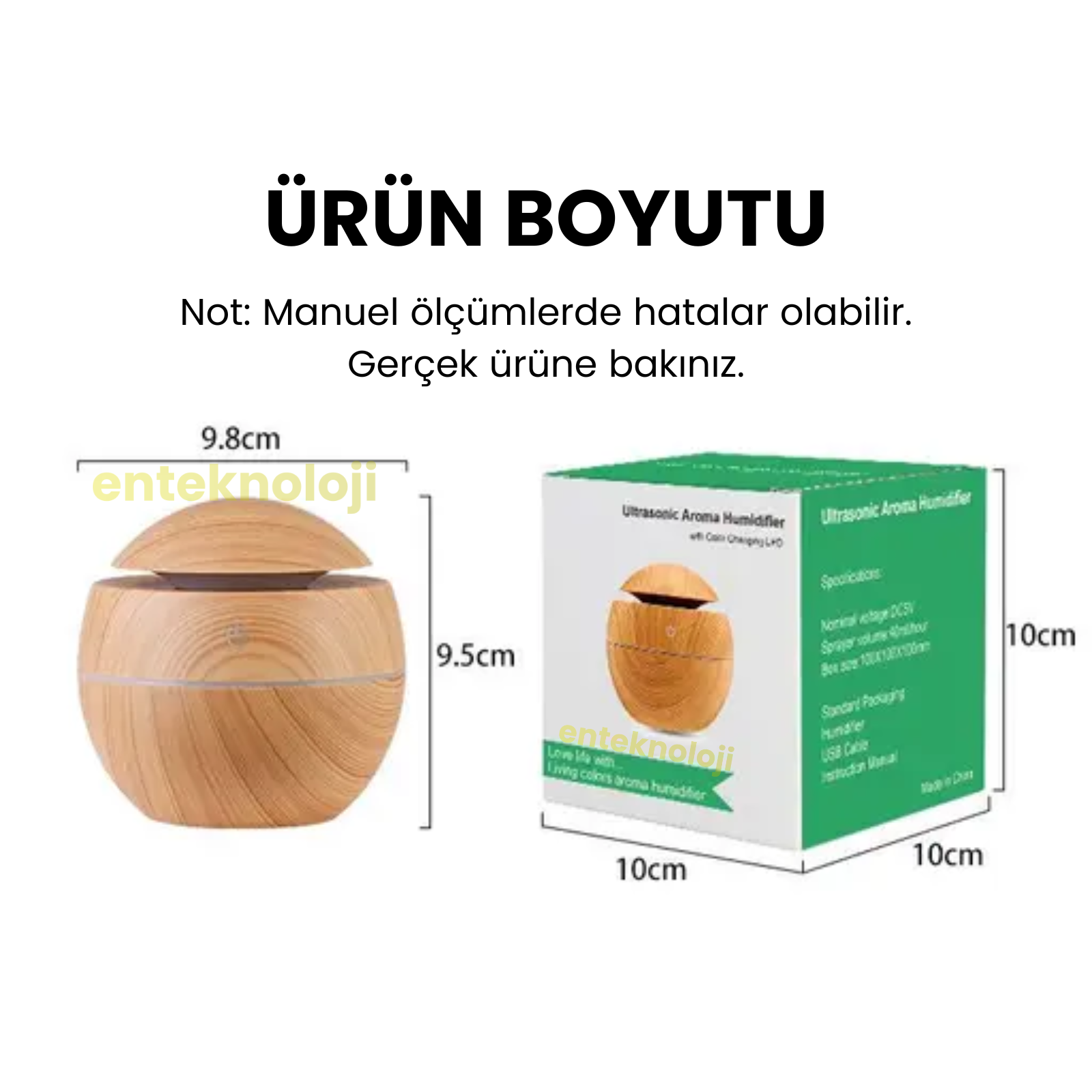 Round Wood Hava Nemlendirici Humidifier