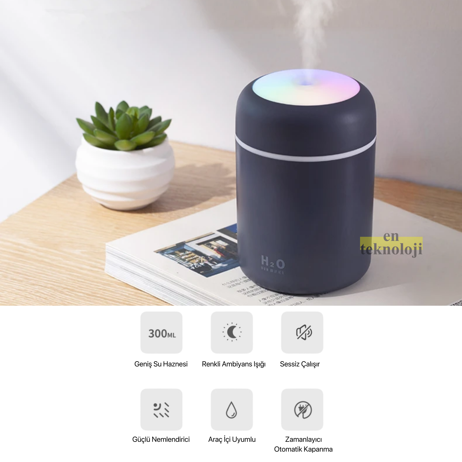 Ledli Ultrasonik Humidifier Hava Nemlendirici