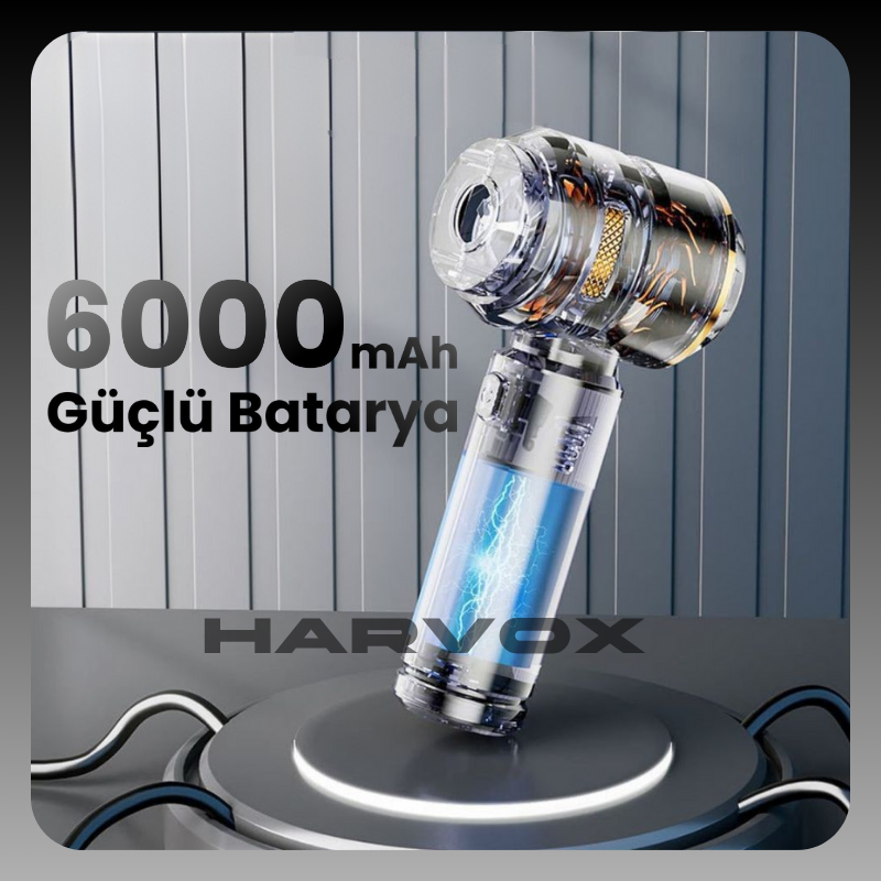 Harvox Araç İçi Süpürgesi HXVC-002 (Gri - Siyah)