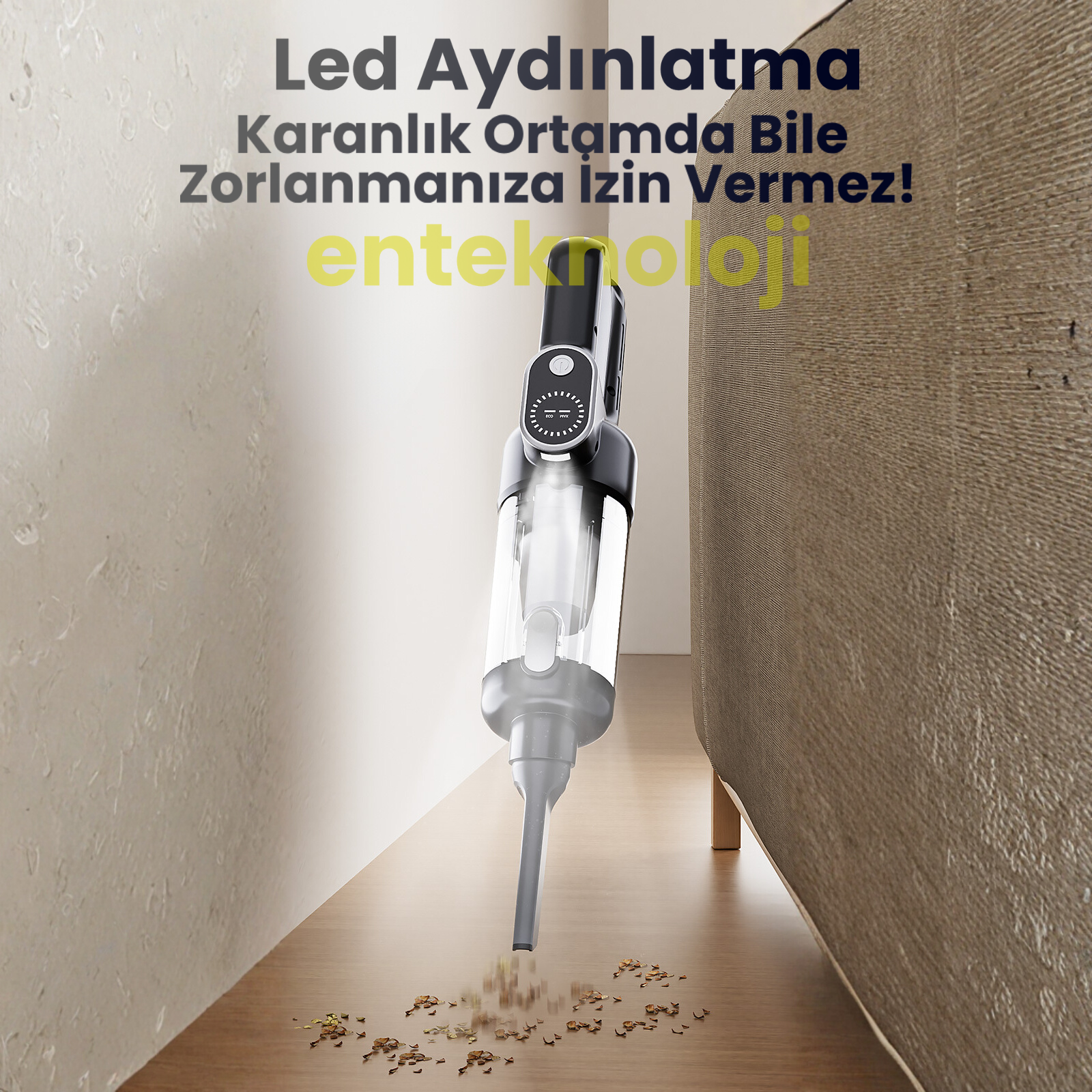 Harvox Araç İçi Süpürgesi ST-126 Plus (Gri - Siyah)