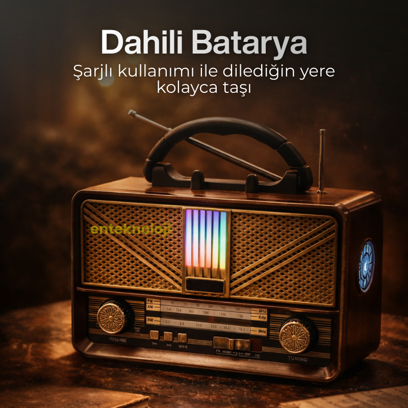 Nostaljik Bluetooth Hoparlör HX-SP-NR02