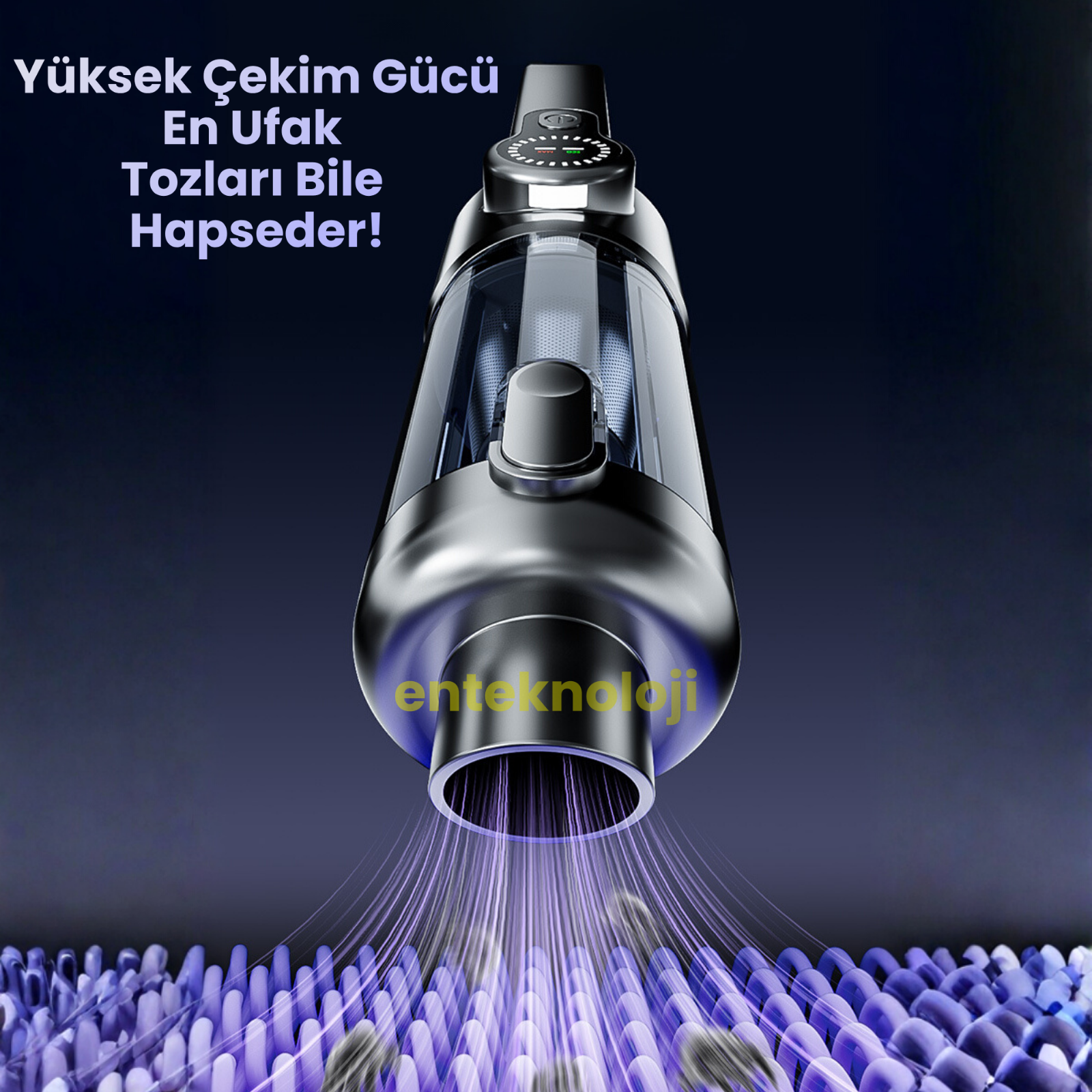 Harvox Araç İçi Süpürgesi ST-126 Plus (Gri - Siyah)