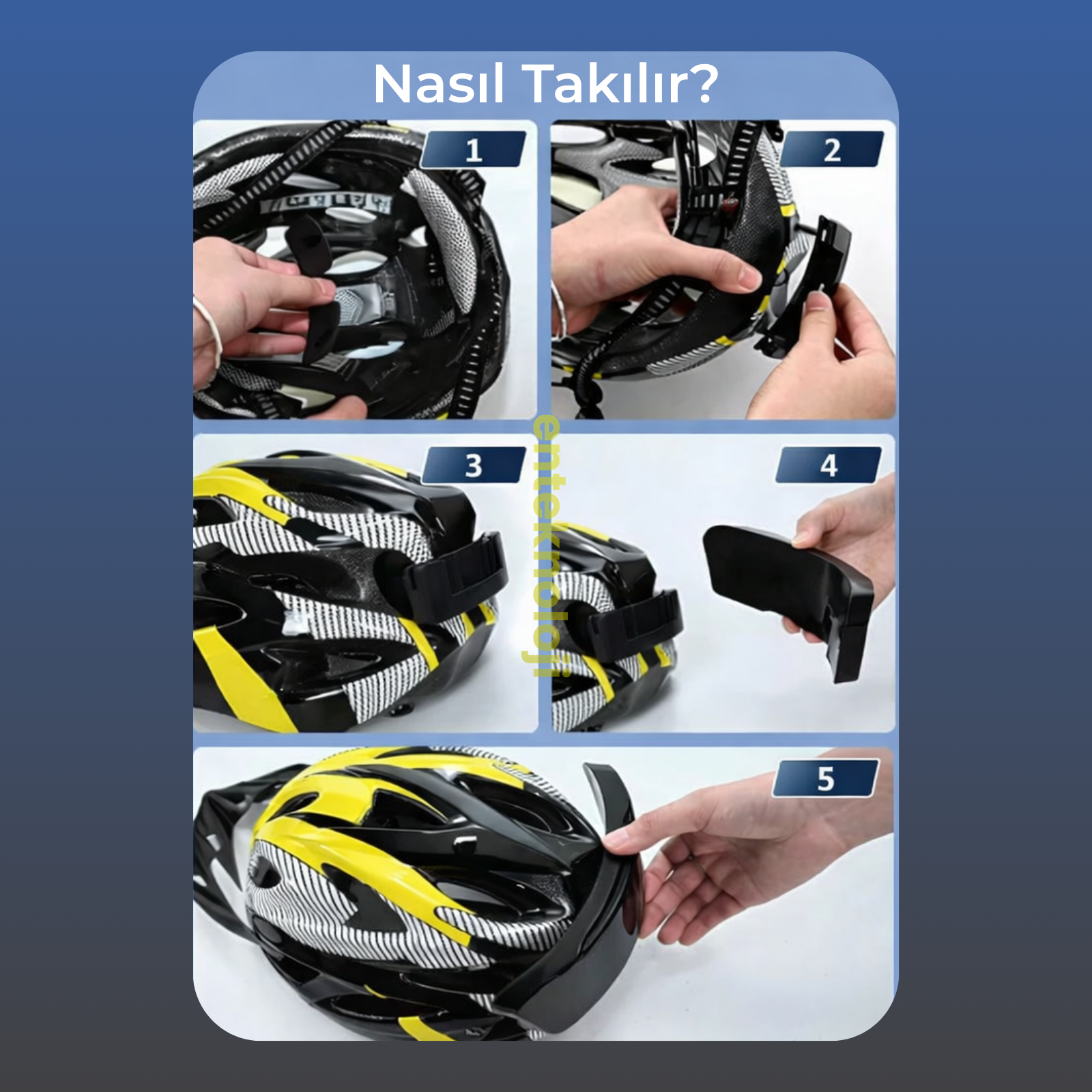 Kişiselleştirilebilir Motosiklet Kask LED Paneli ( 18x6cm)