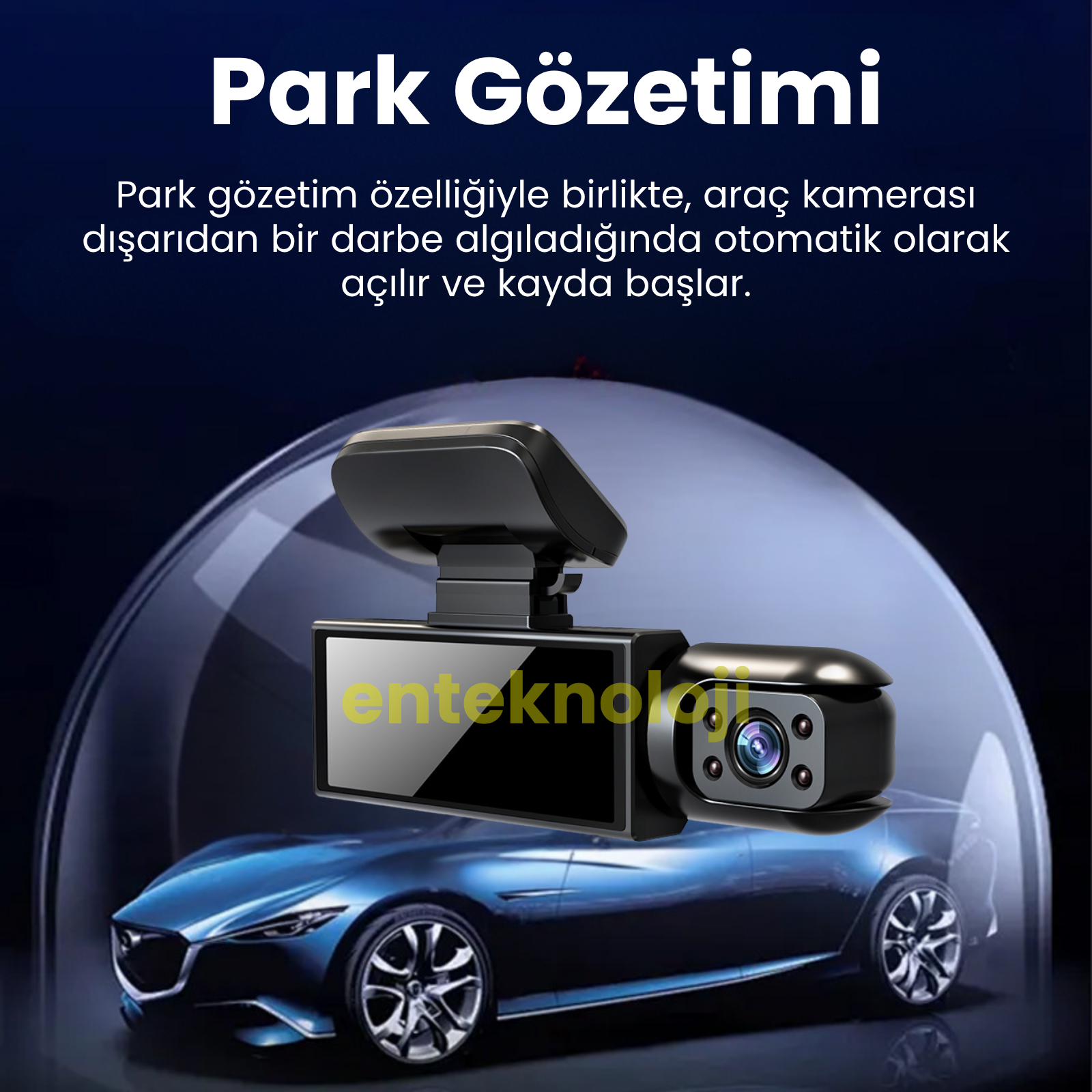 Araç İçi Hd Kamera 2 Kameralı M8-D8