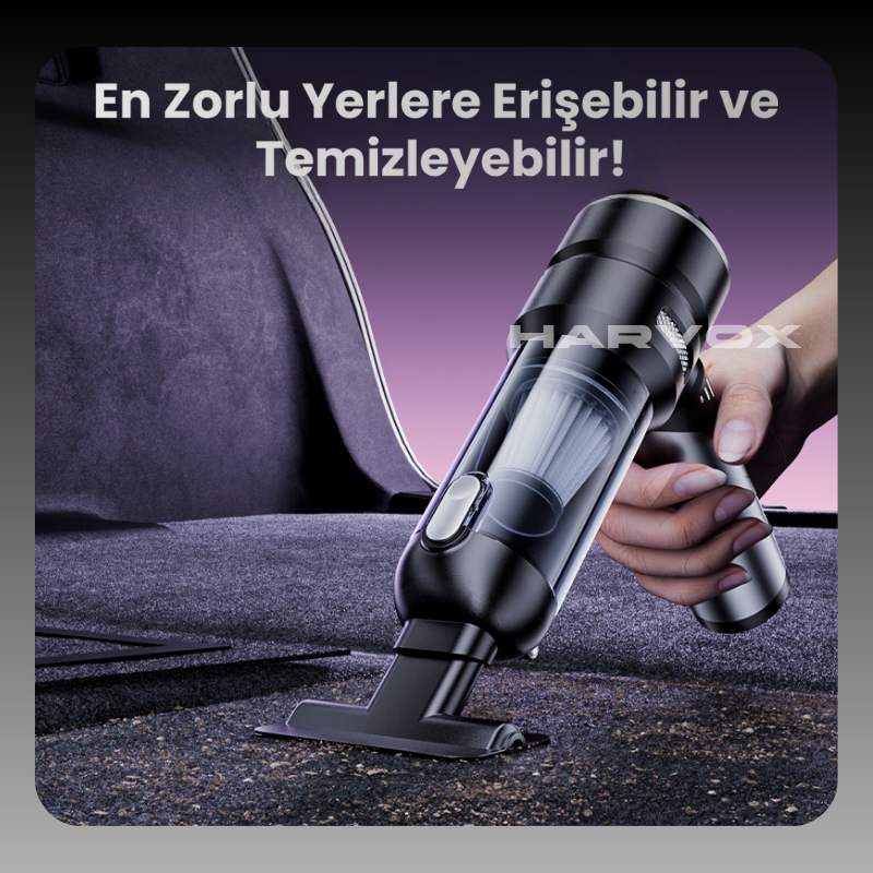 Harvox Araç İçi Süpürgesi HXVC-002 (Gri - Siyah)