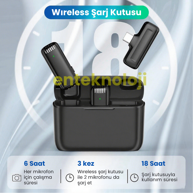 J13 Kablosuz Yaka Mikrofonu