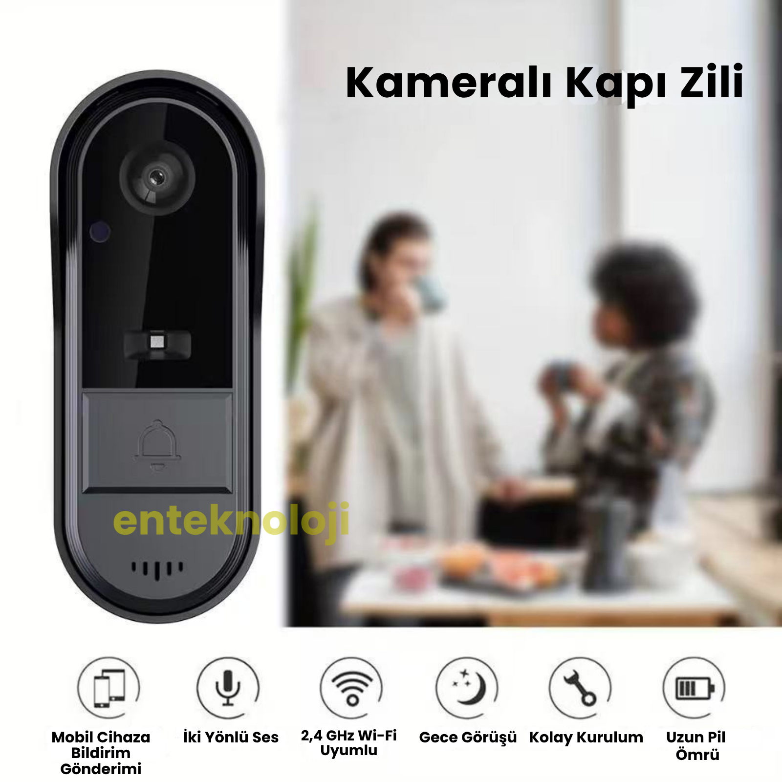 Kameralı Kapı Zili (Mobil Uygulamalı)