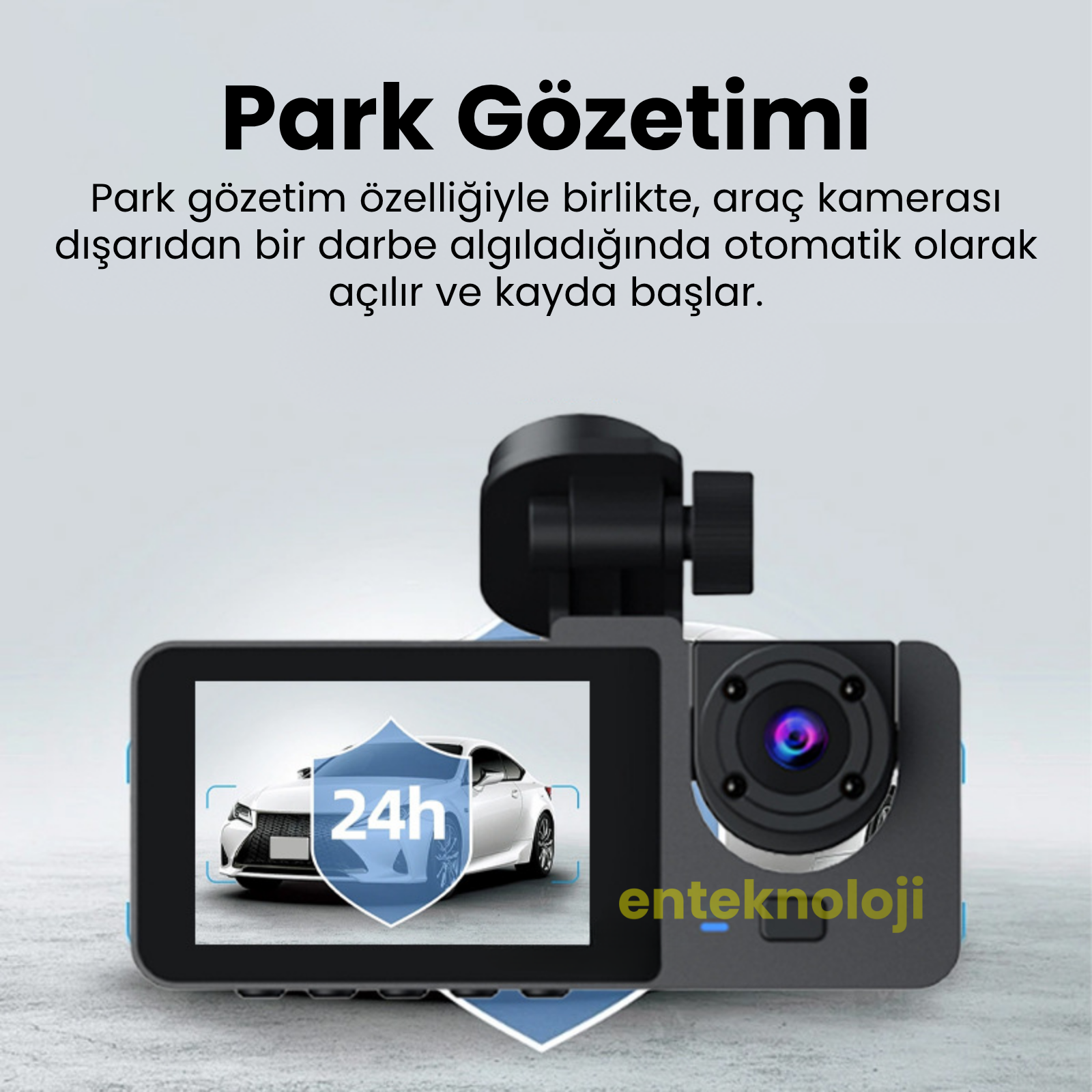 Araç İçi HD Kamera 3 Kameralı Y15 (Arka Görüş Kamerası Hediye)