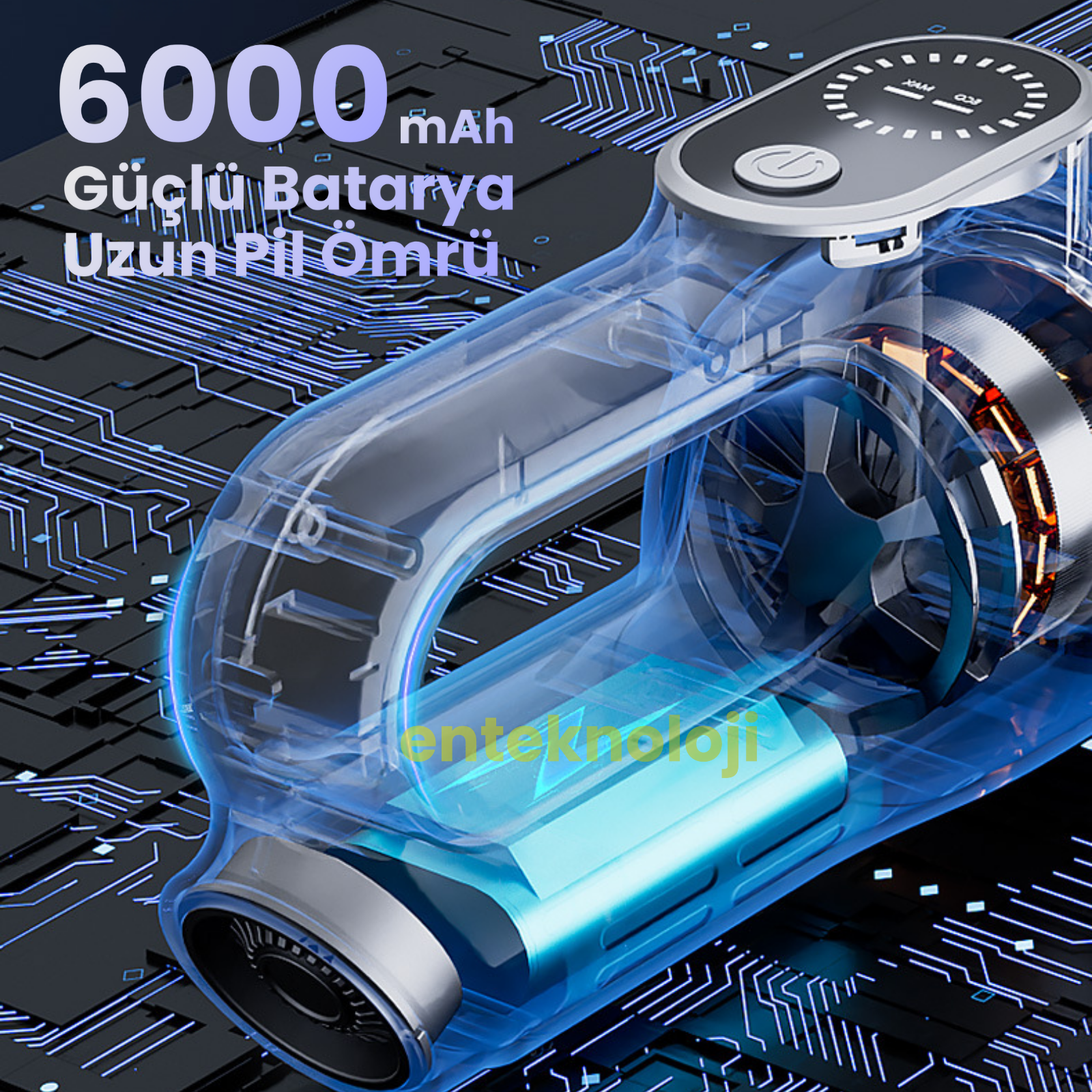 Harvox Araç İçi Süpürgesi ST-126 Plus (Gri - Siyah)