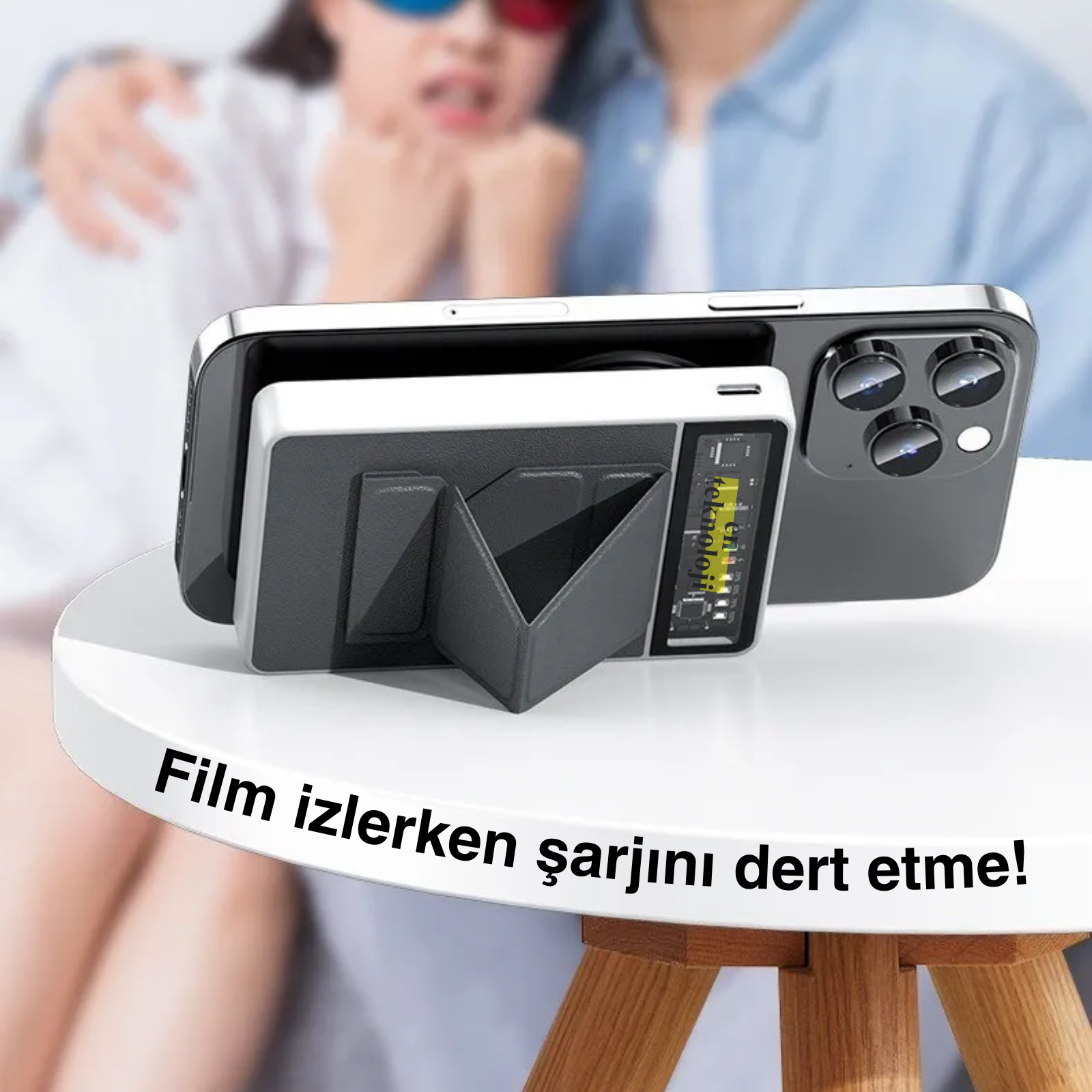 3 in 1 SY-66 Wireless Powerbank (Hızlı Şarj)