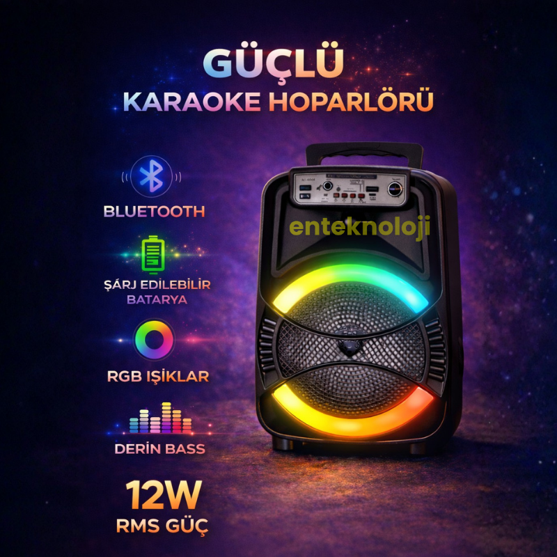 RGB Renkli Hoparlör HX-SP-M8101