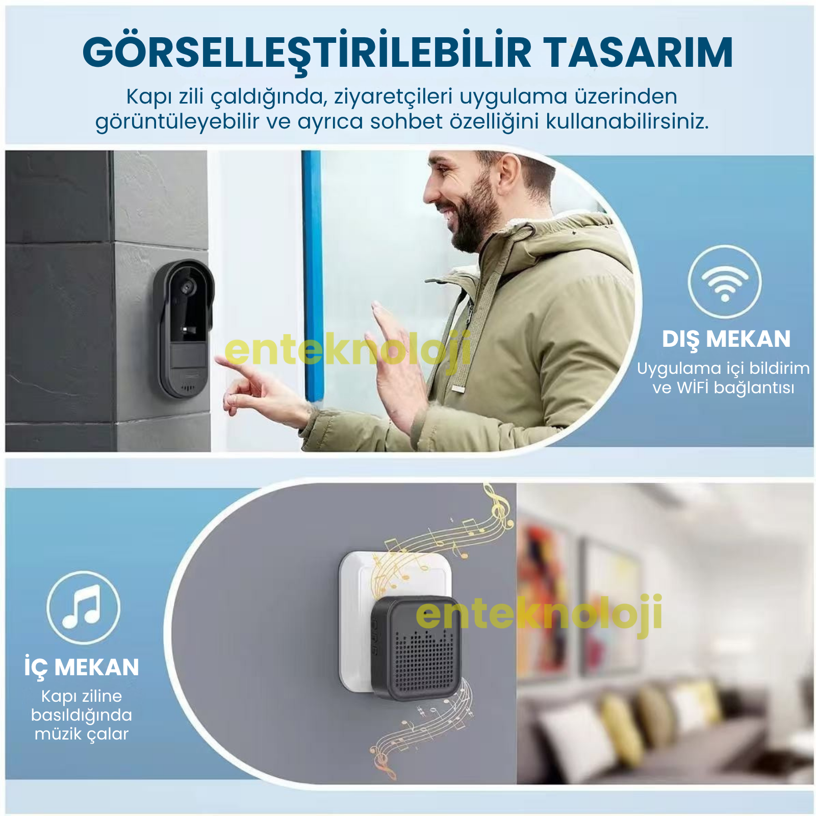 Kameralı Kapı Zili (Mobil Uygulamalı)
