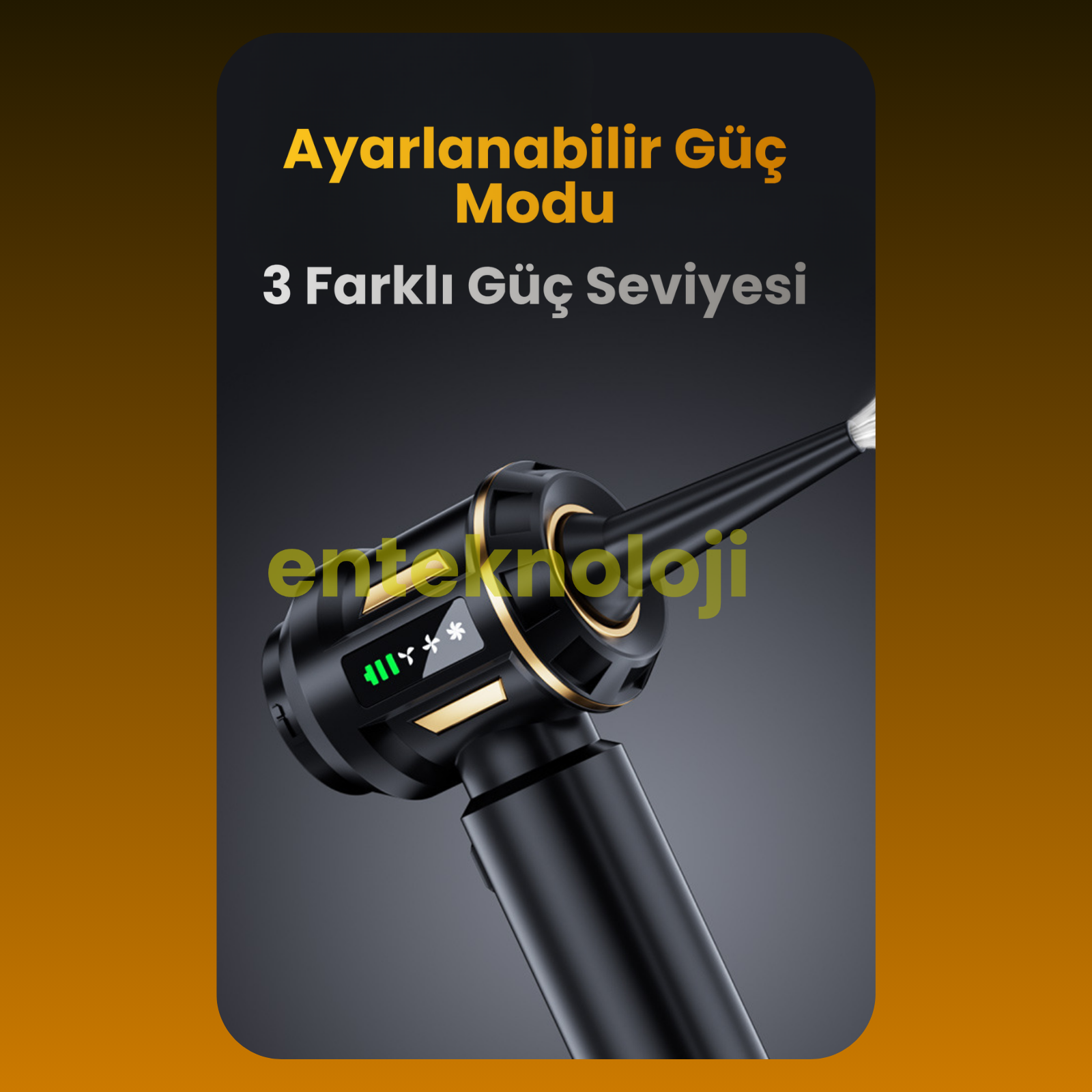 Harvox Araç İçi Süpürgesi HXVC-003 (Sarı - Siyah)