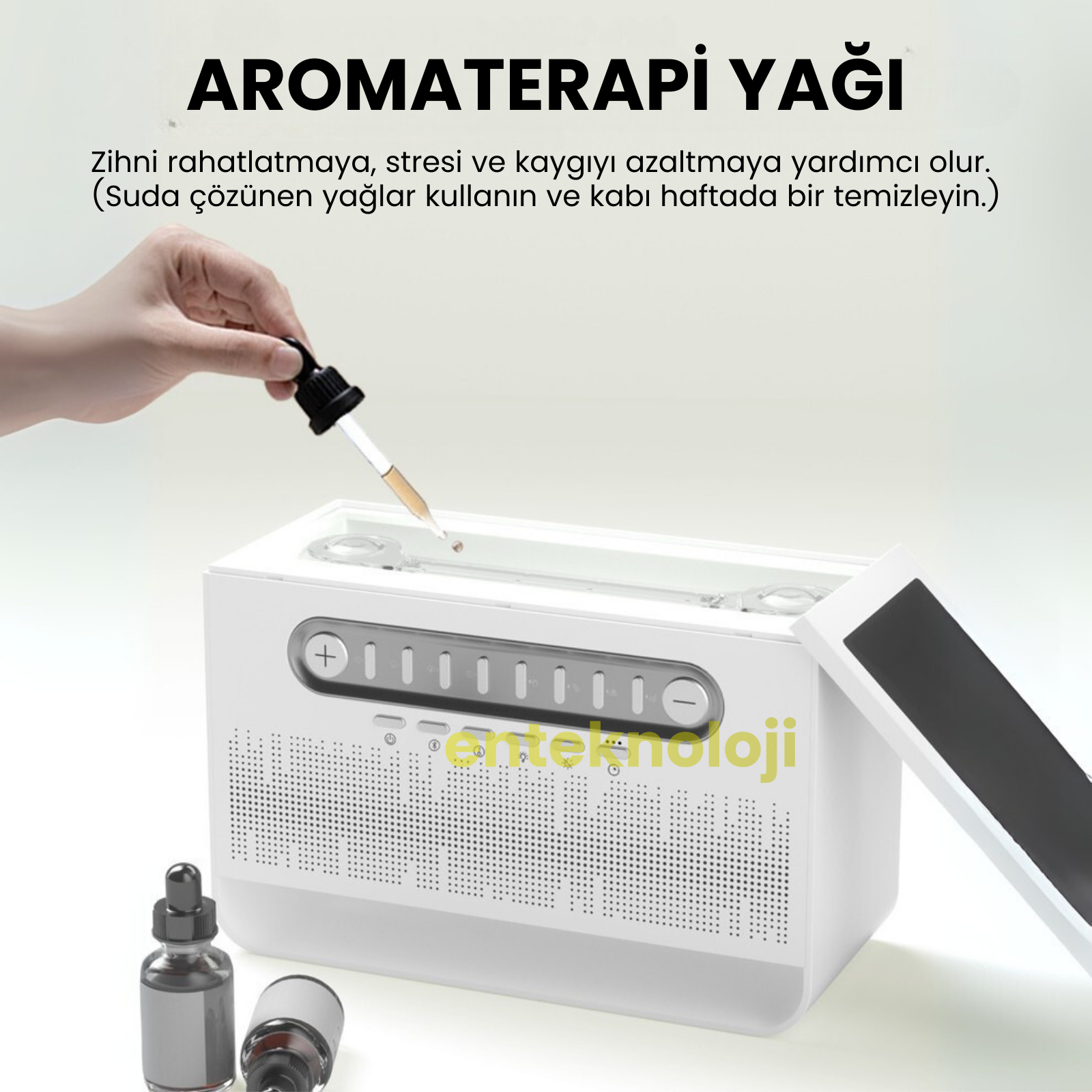 8 Farklı Doğa Sesli Hava Nemlendirici Bluetooth Hoparlör