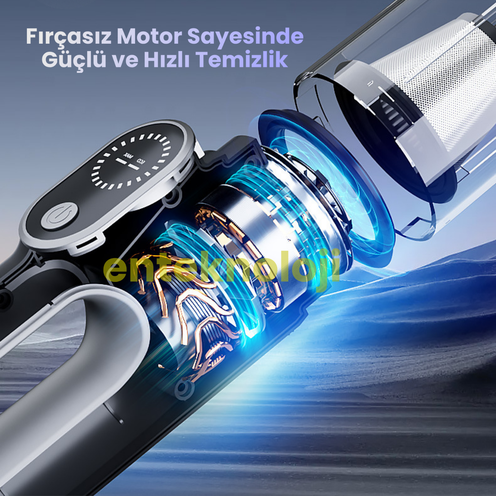 Harvox Araç İçi Süpürgesi ST-126 Plus (Gri - Siyah)