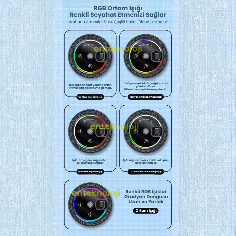 RGB Işıklı Araç Parfümü HX-CF003