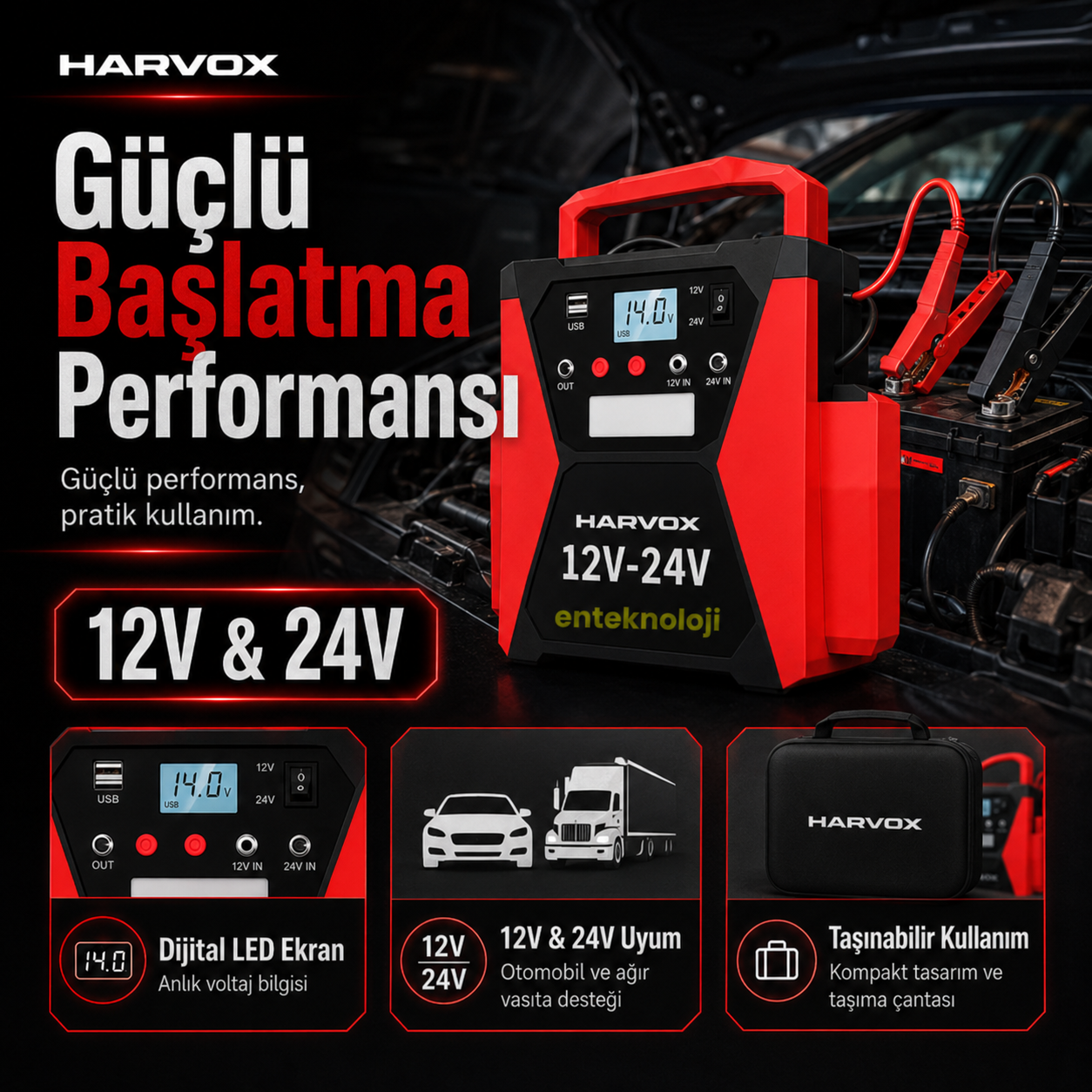 Harvox Akü Takviye JS-007