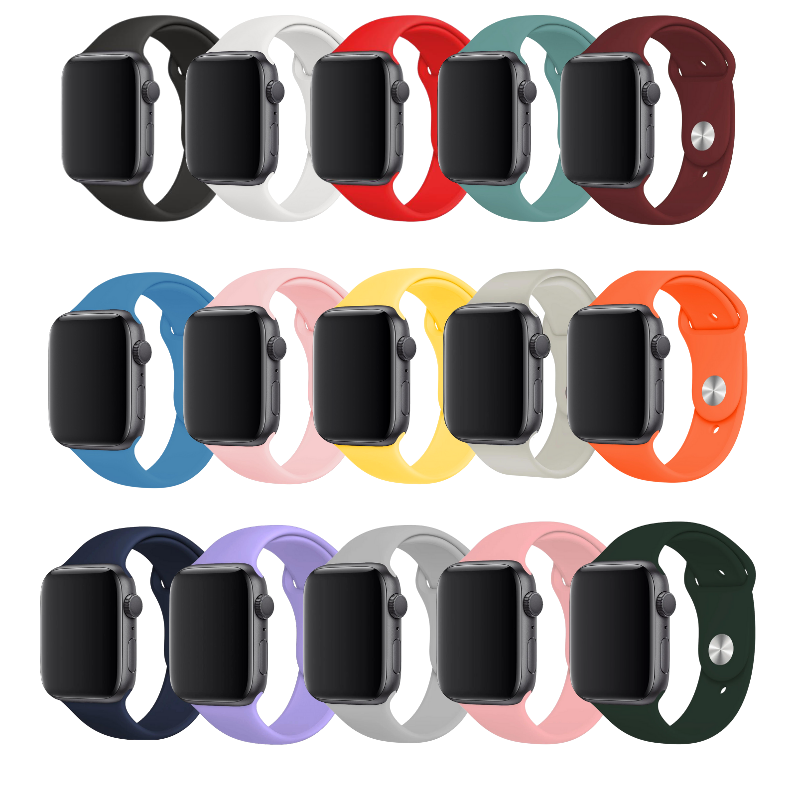 Apple Watch Uyumlu Silikon Kordonlar