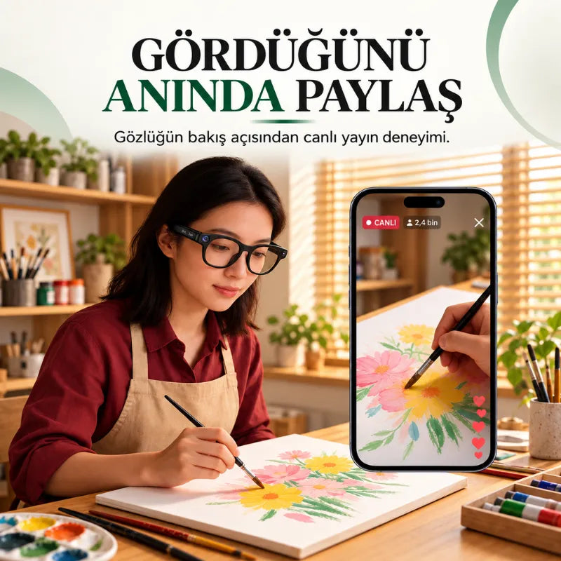 Akıllı Kameralı Güneş Gözlüğü CY-03