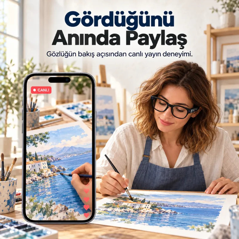 Akıllı Kameralı Güneş Gözlüğü SG-02