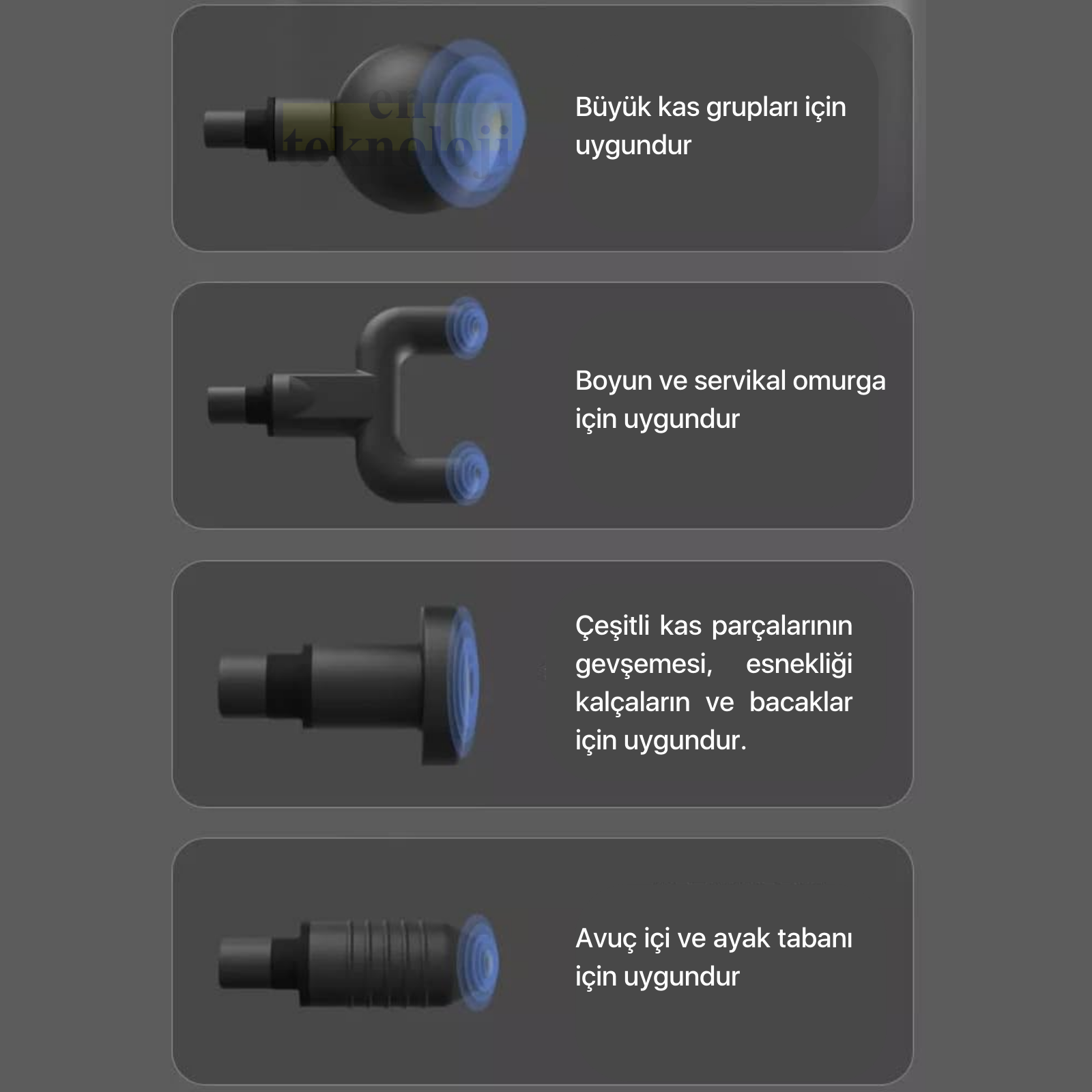 HY-800 Akıllı Masaj Aleti (Massage Gun)
