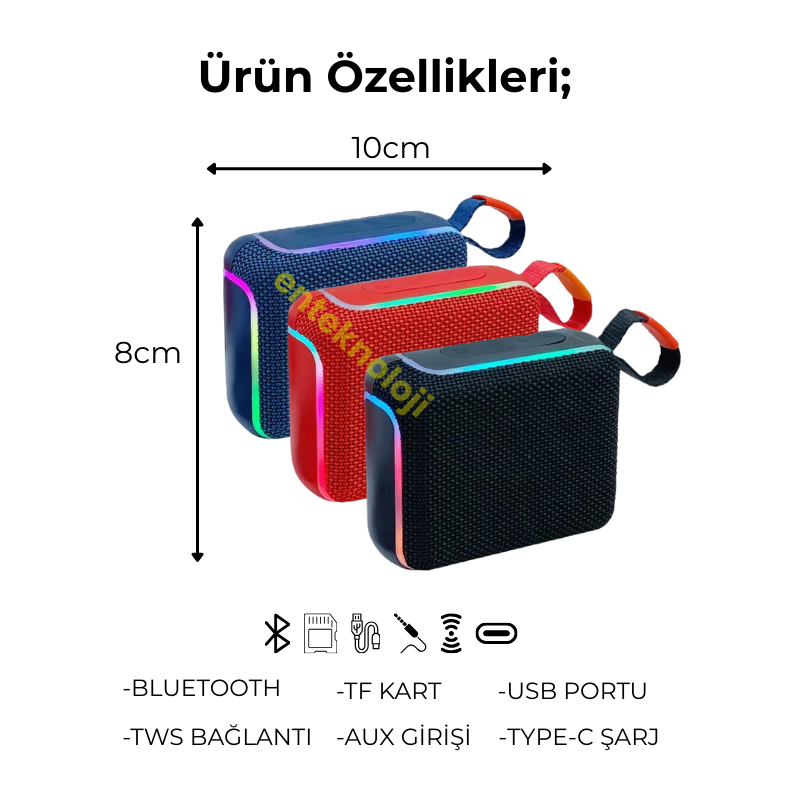 Cube Bluetooth Hoparlör HX-SP-G4