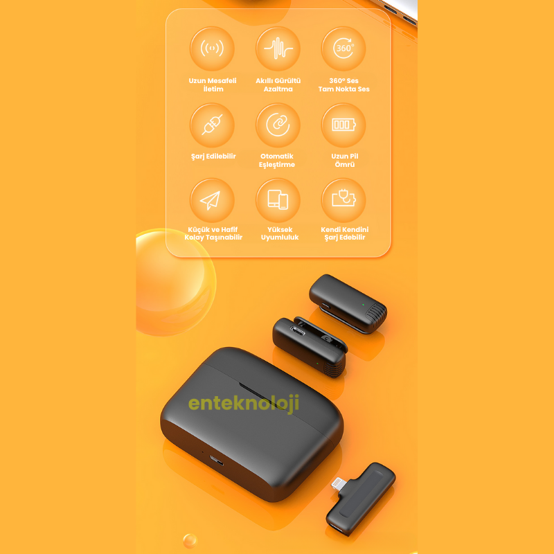 J13 Kablosuz Yaka Mikrofonu