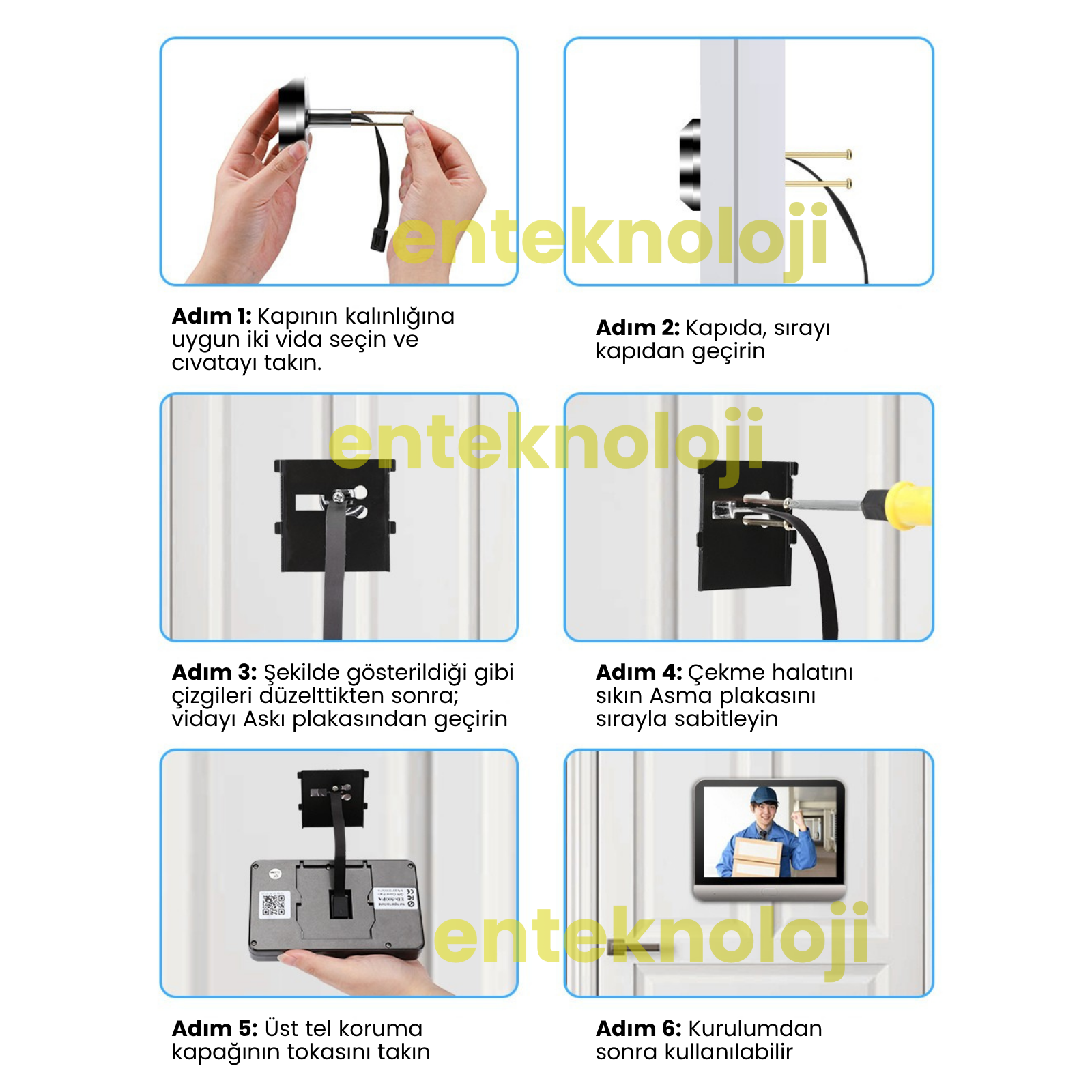 WIFI Kameralı Kapı Zili